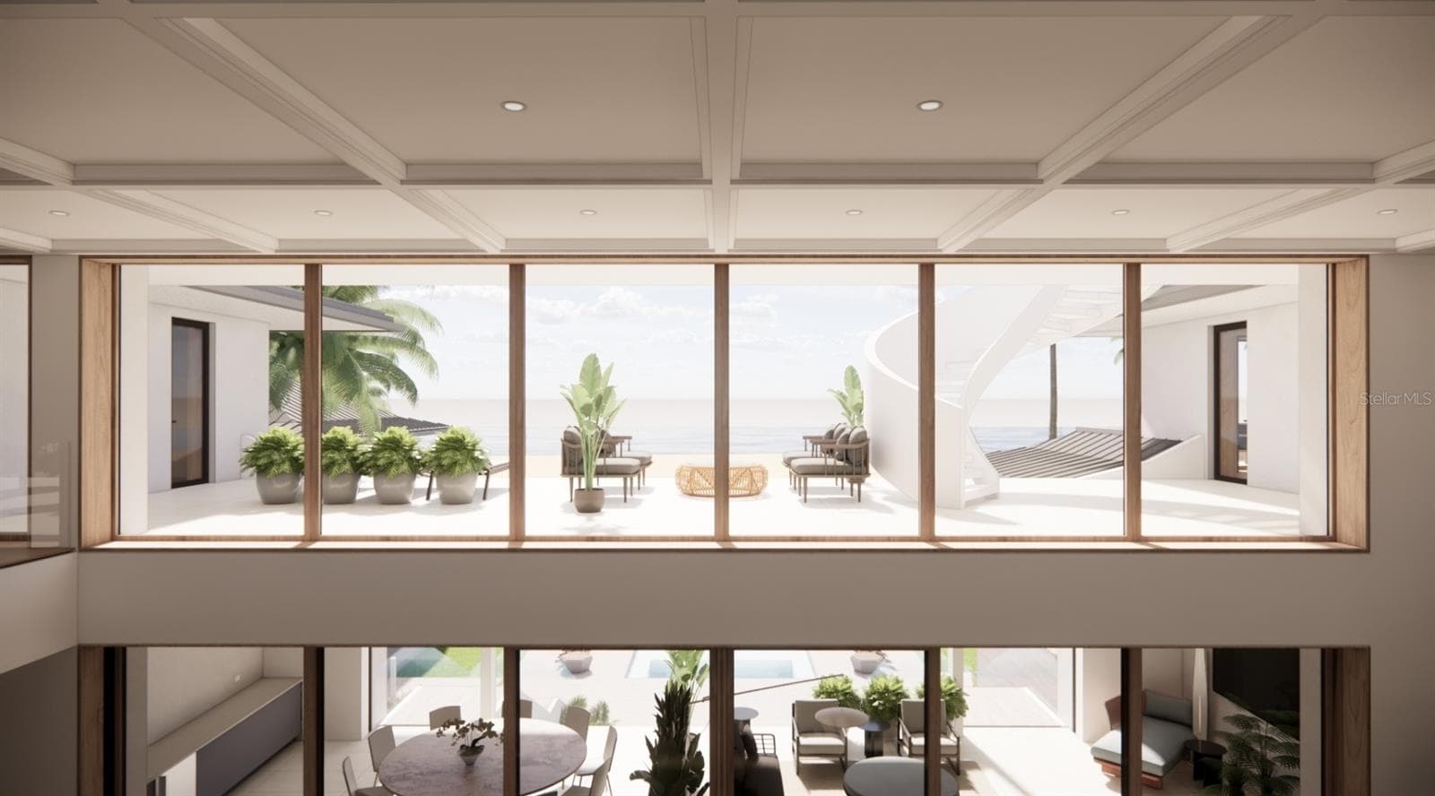 Main House - Great Room Rendering - 5965 GULF OF MEXICO DR, LONGBOAT KEY