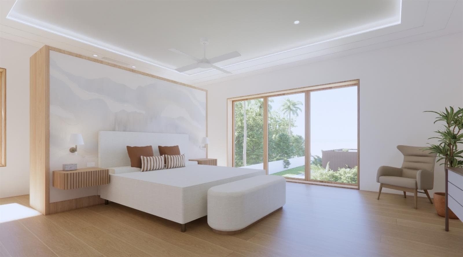 Main House - Guest Suite 1 Rendering - 5965 GULF OF MEXICO DR, LONGBOAT KEY