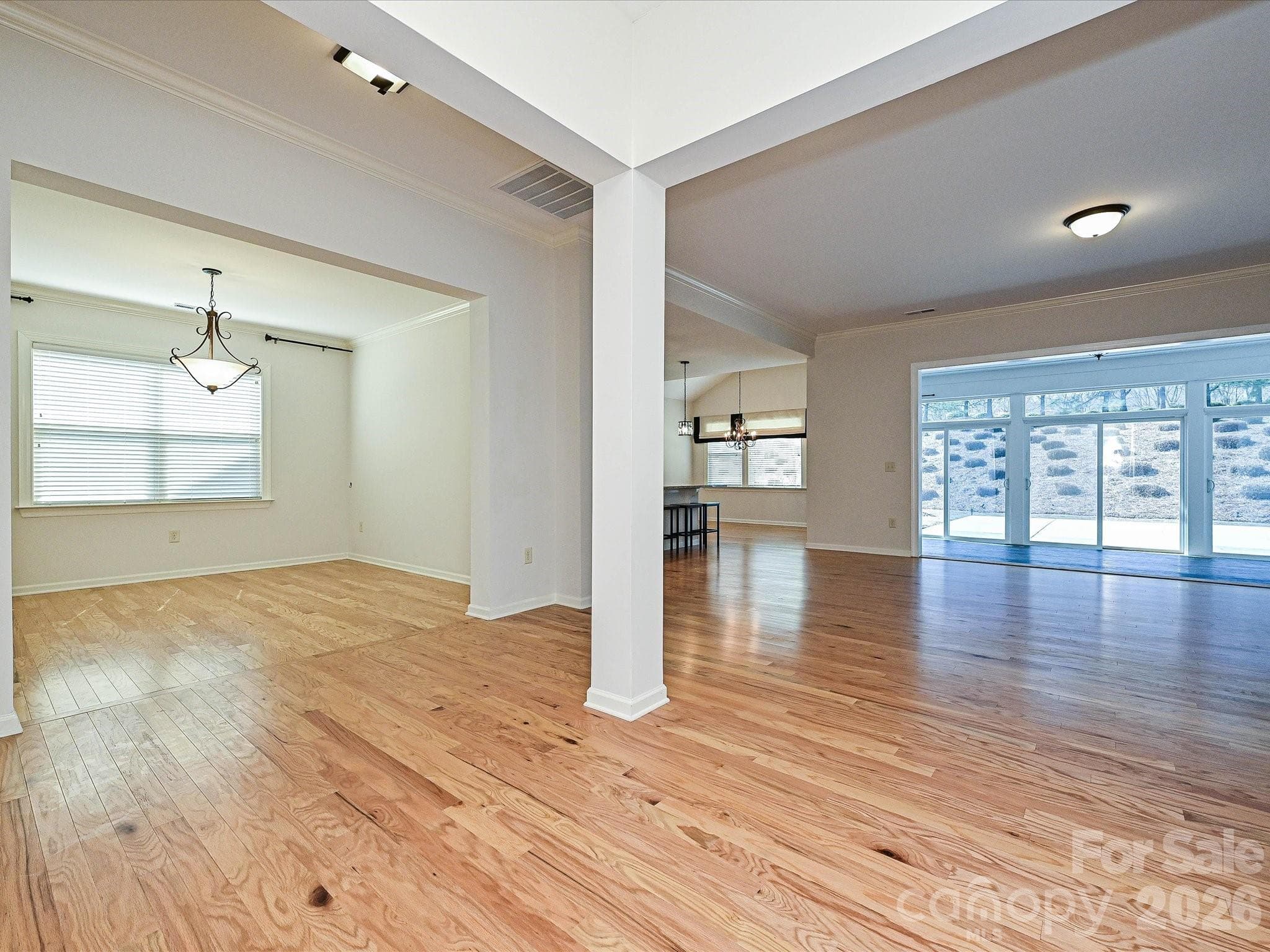 Dining room and Great Room - 2004 Rockbrook Lane, Belmont