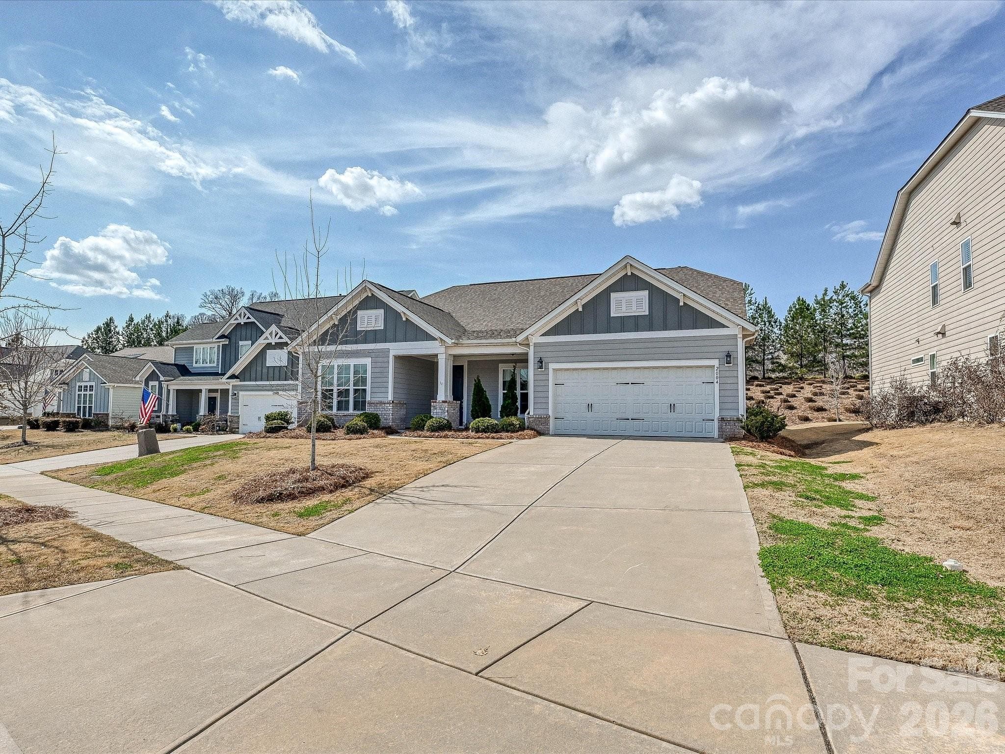 Front view of home - 2004 Rockbrook Lane, Belmont