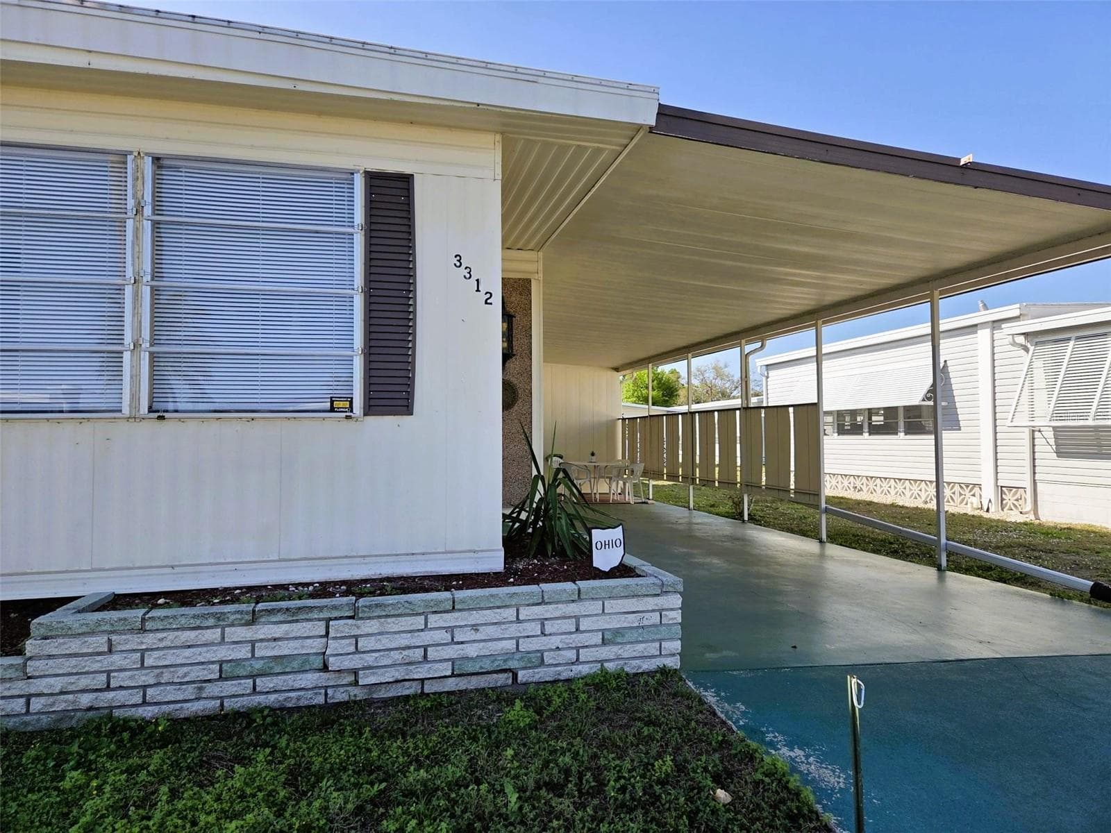 Carport View - 3312 OVERCUP OAK TER, SARASOTA