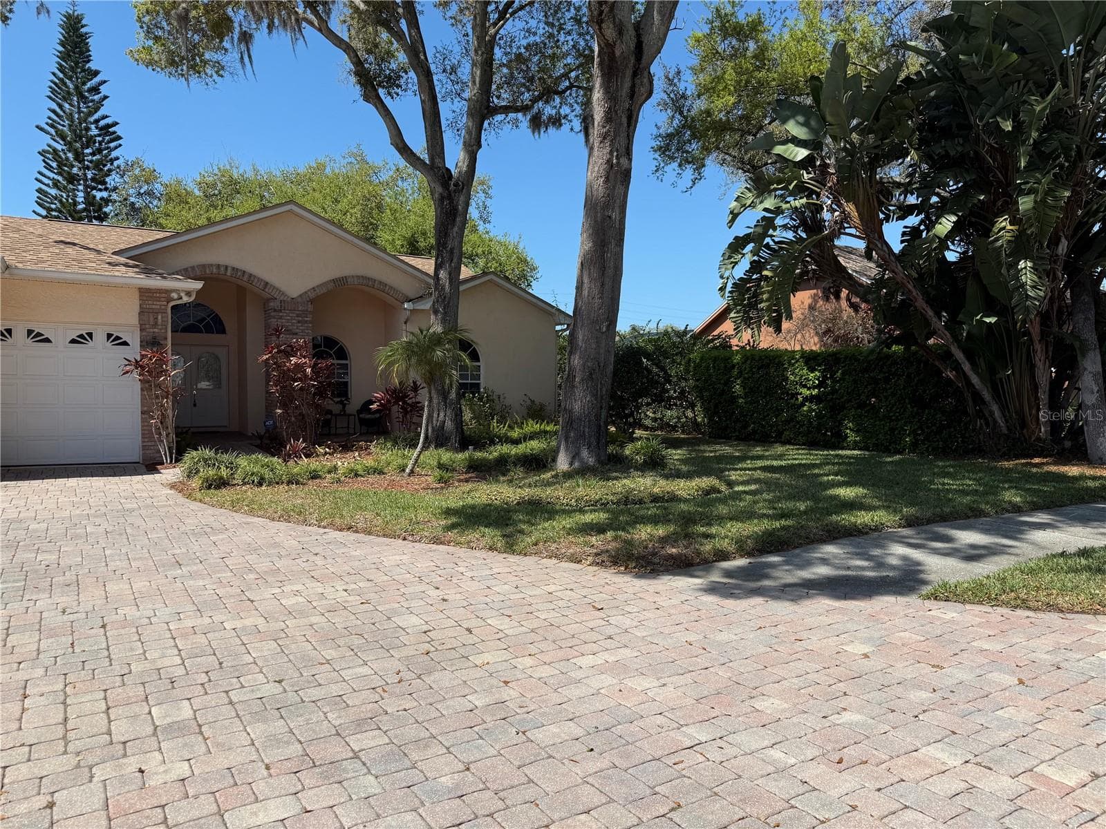 Expansive Driveway with pavers and ample room for parking - 2686 CRYSTAL CIR, DUNEDIN