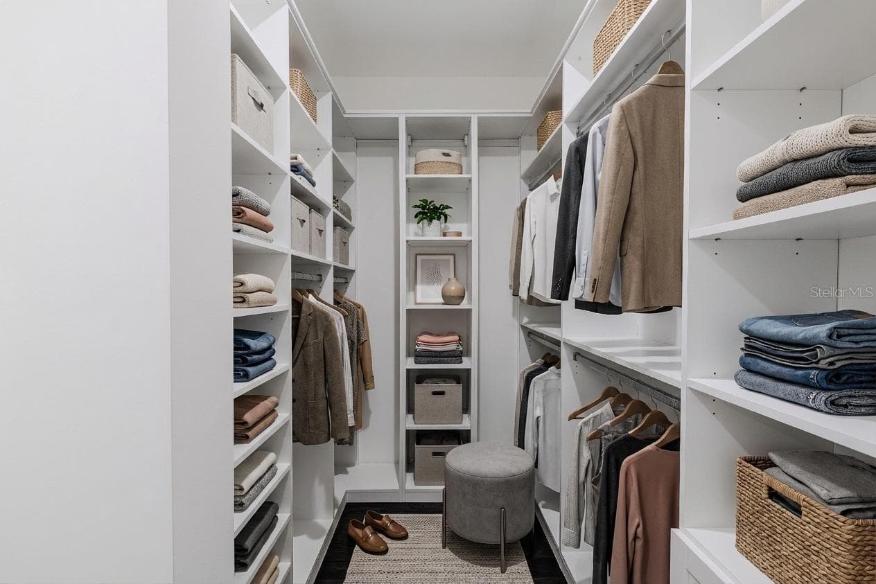One of Two Walk in Closets in the primary bedroom. - 920 N OSCEOLA AVE #703, CLEARWATER