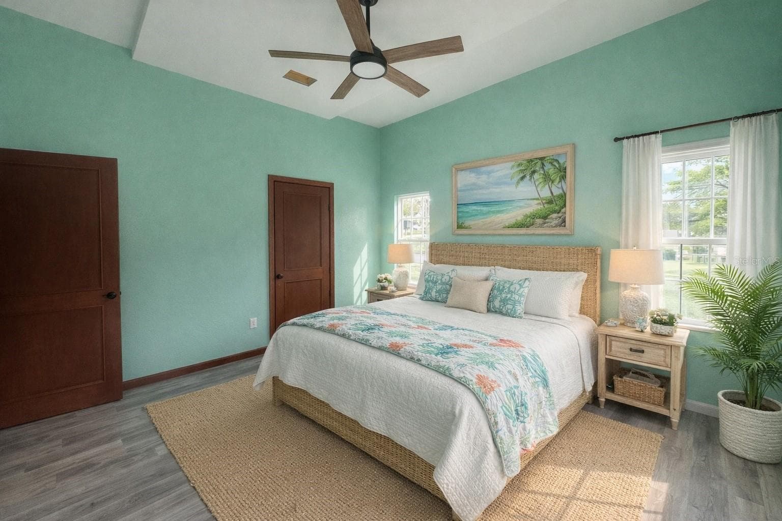 Digitally Staged Bedroom - 503 N POLK AVE, ARCADIA