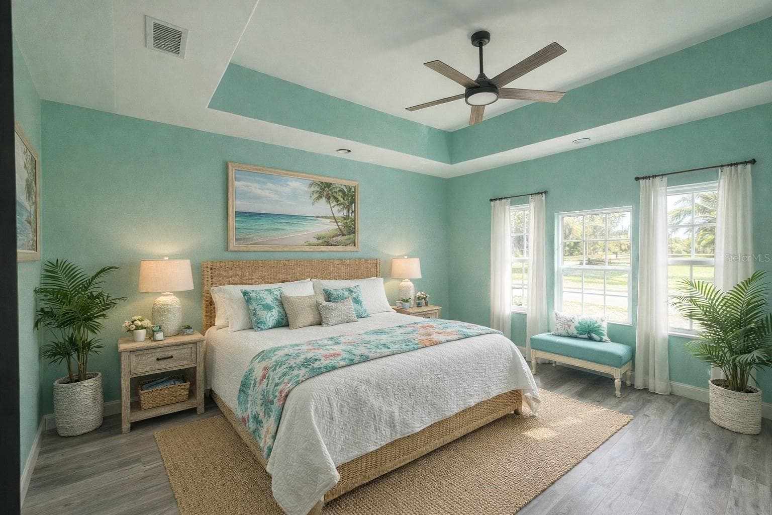Digitally Staged Bedroom - 503 N POLK AVE, ARCADIA
