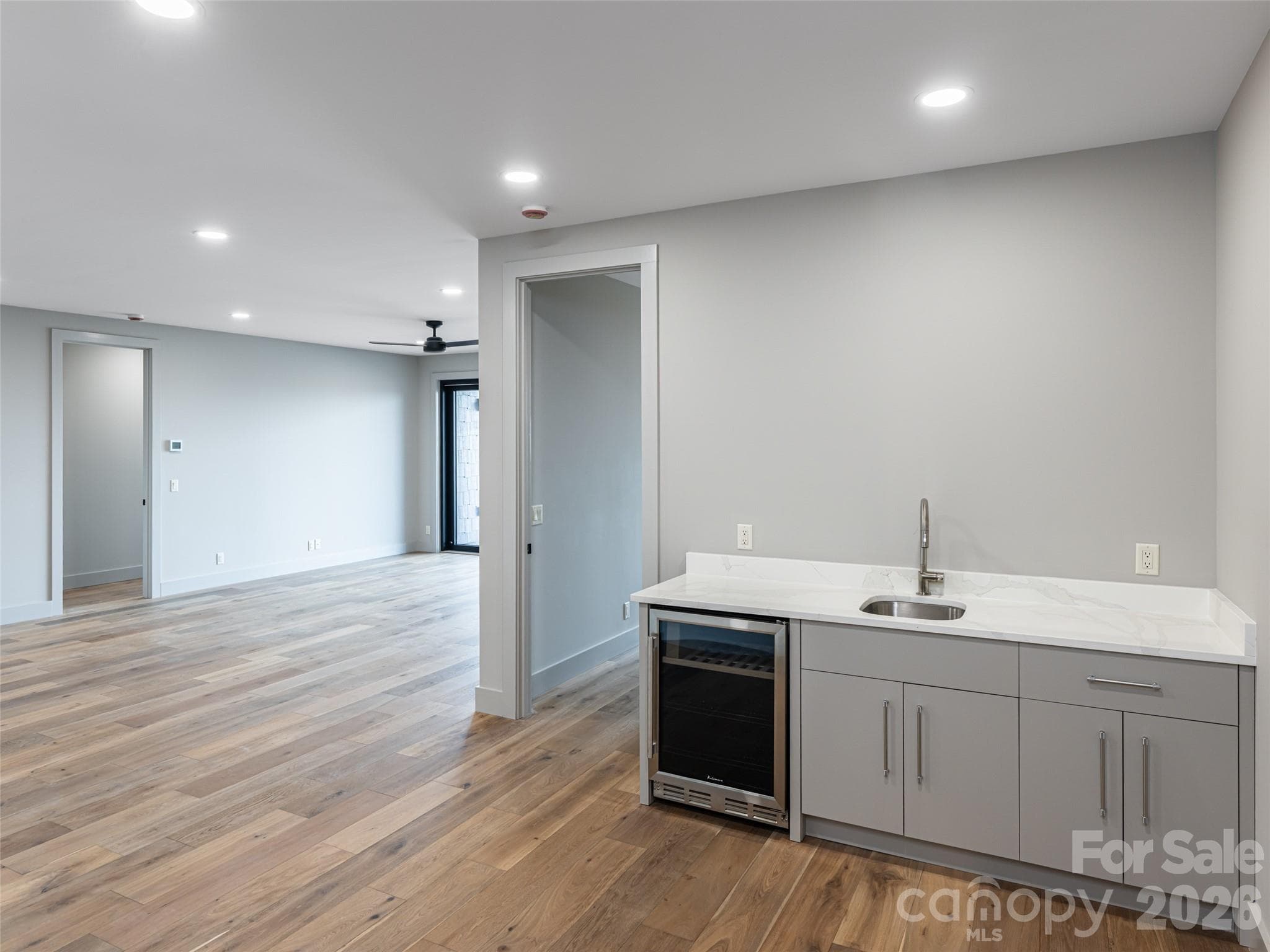 Family Room in Basement - 247 Coachman Drive, Hendersonville