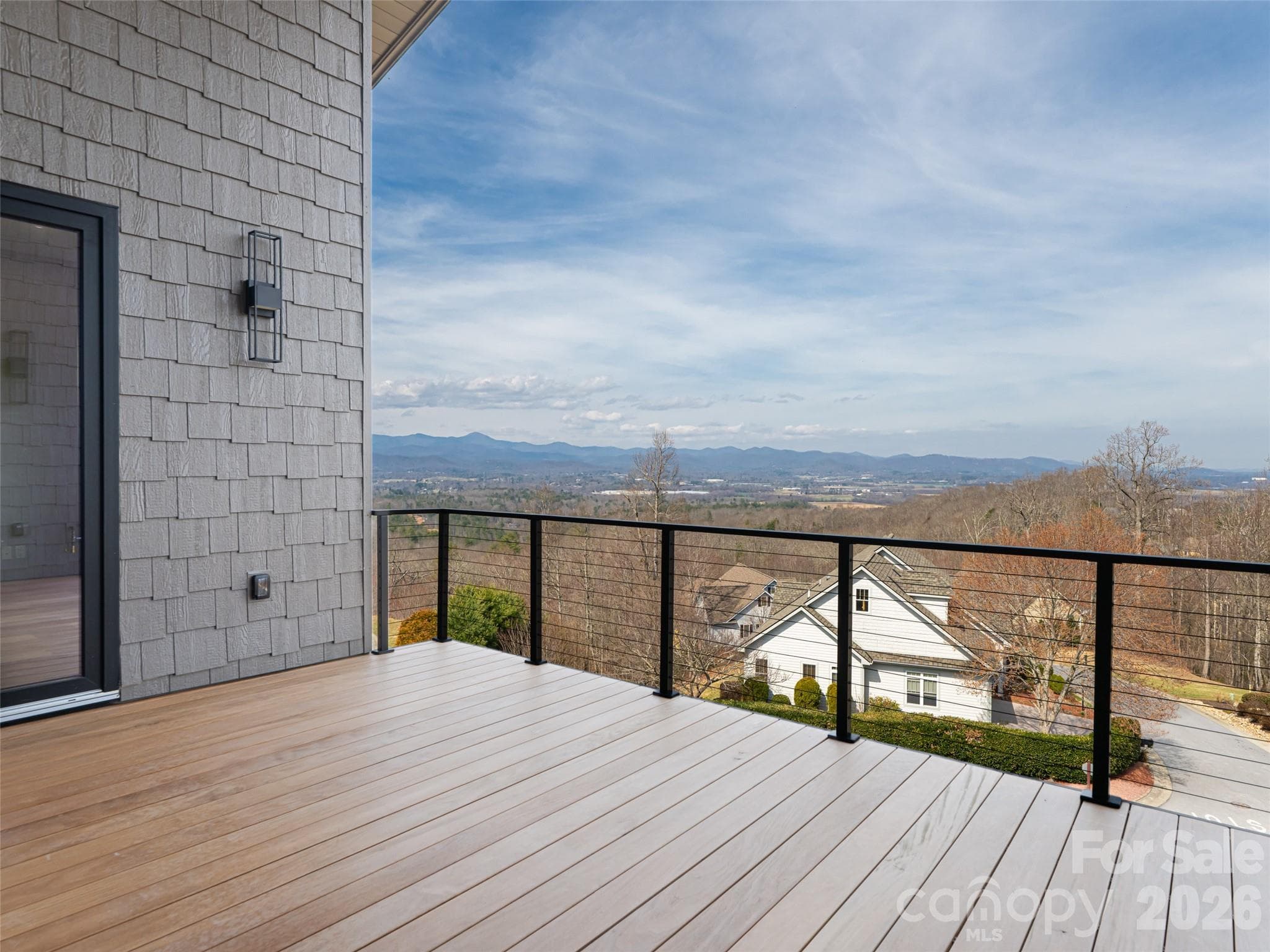 Main Level Deck with majestic mountain views - 247 Coachman Drive, Hendersonville