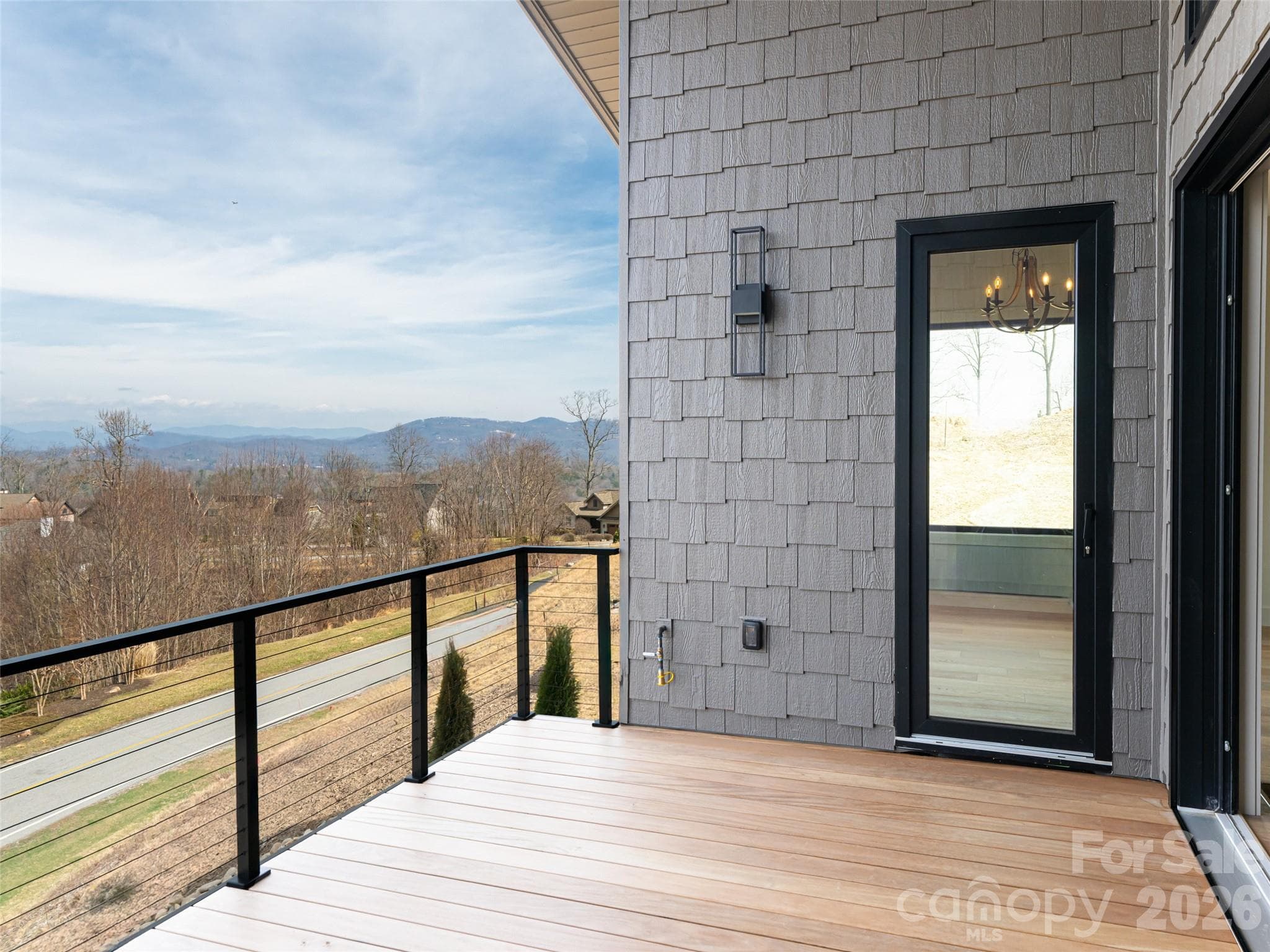 Main Level Deck with majestic mountain views - 247 Coachman Drive, Hendersonville