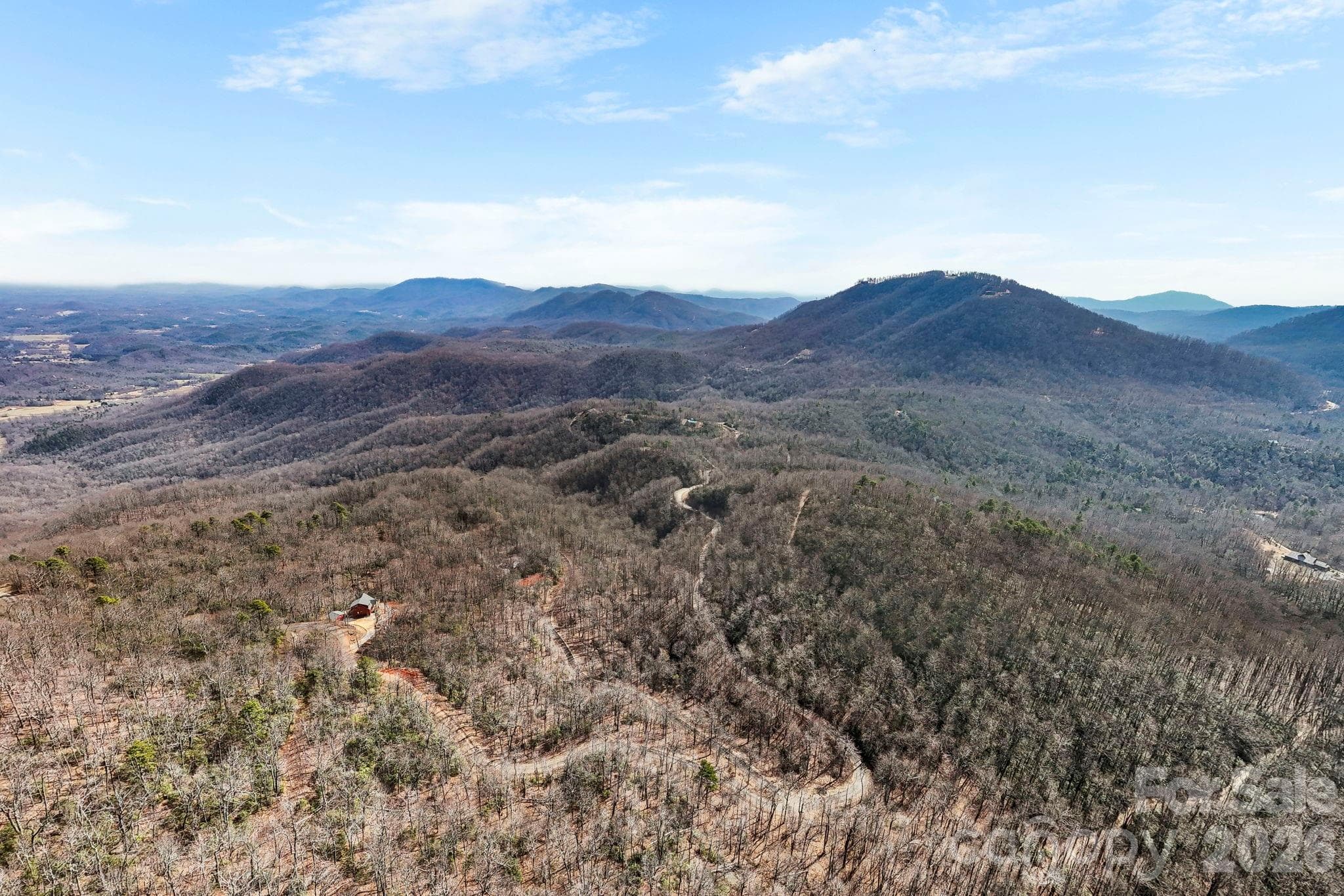 Aerial overview looking E/SE - Black Mountain