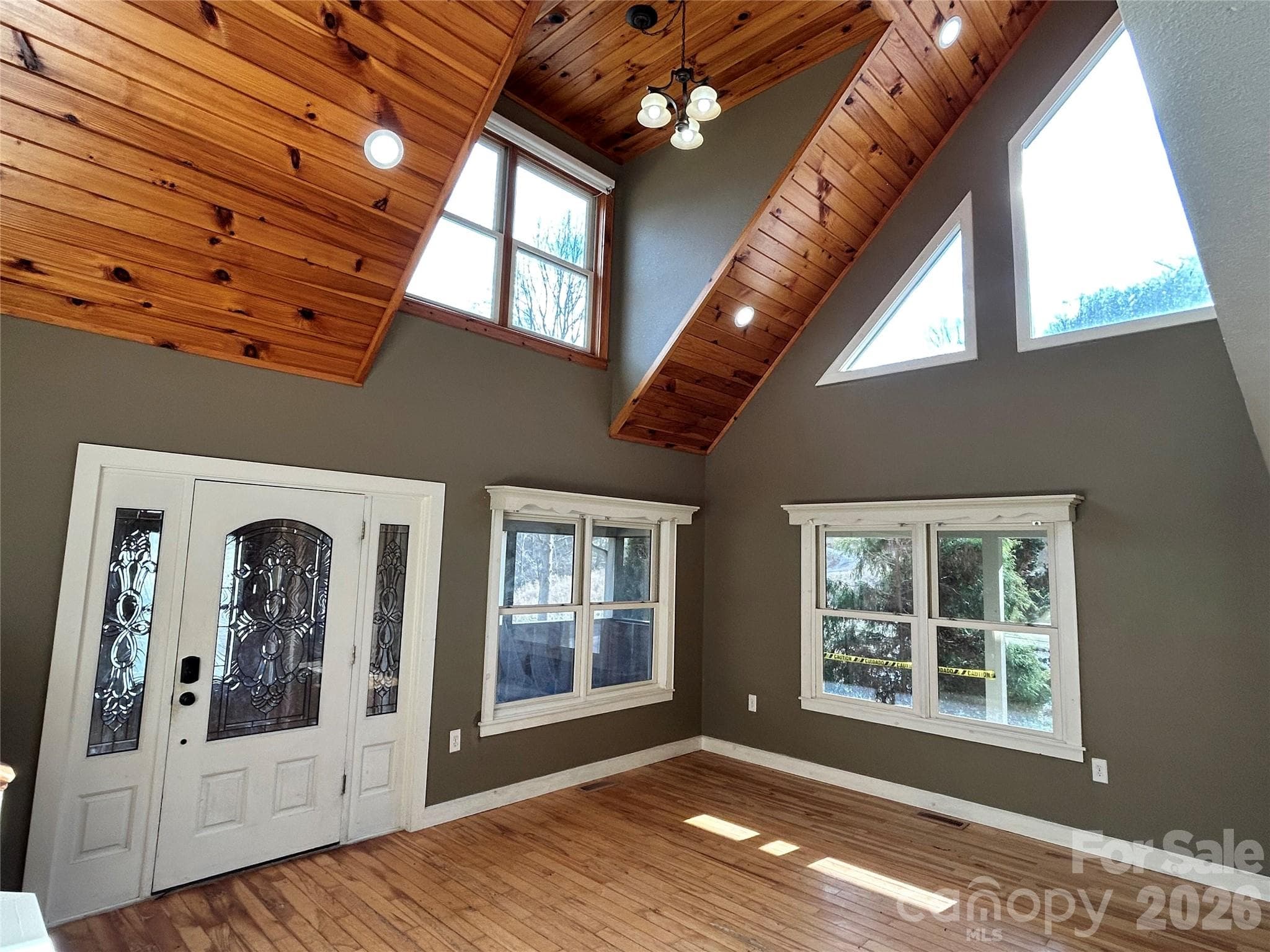2 story living room - 330 Potts Drive, Waynesville