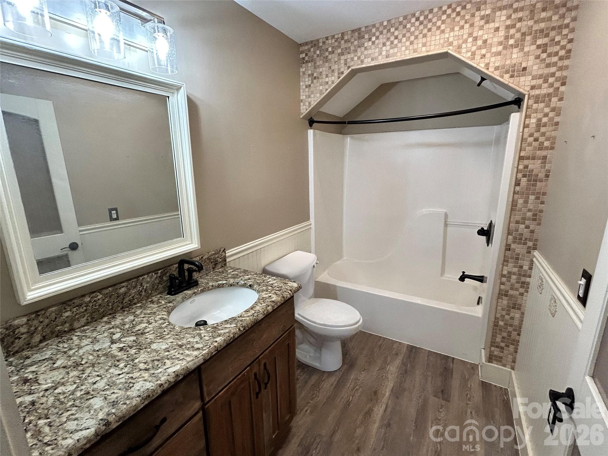 Hall bathroom on main - 330 Potts Drive, Waynesville
