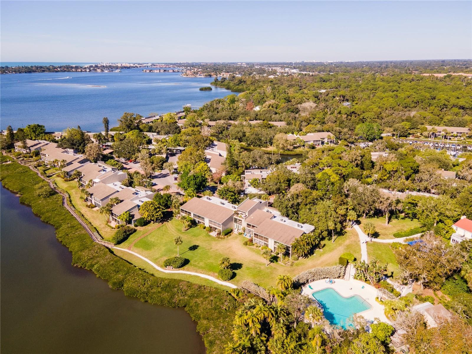 Overview of Wilbanks pool (one of six) within Pelican Cove - 1633 BOATHOUSE CIR #232, SARASOTA