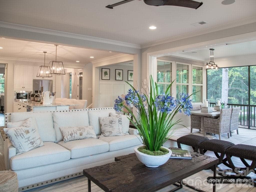 Beautiful Main Living Room - 520 Weddington Road, Weddington
