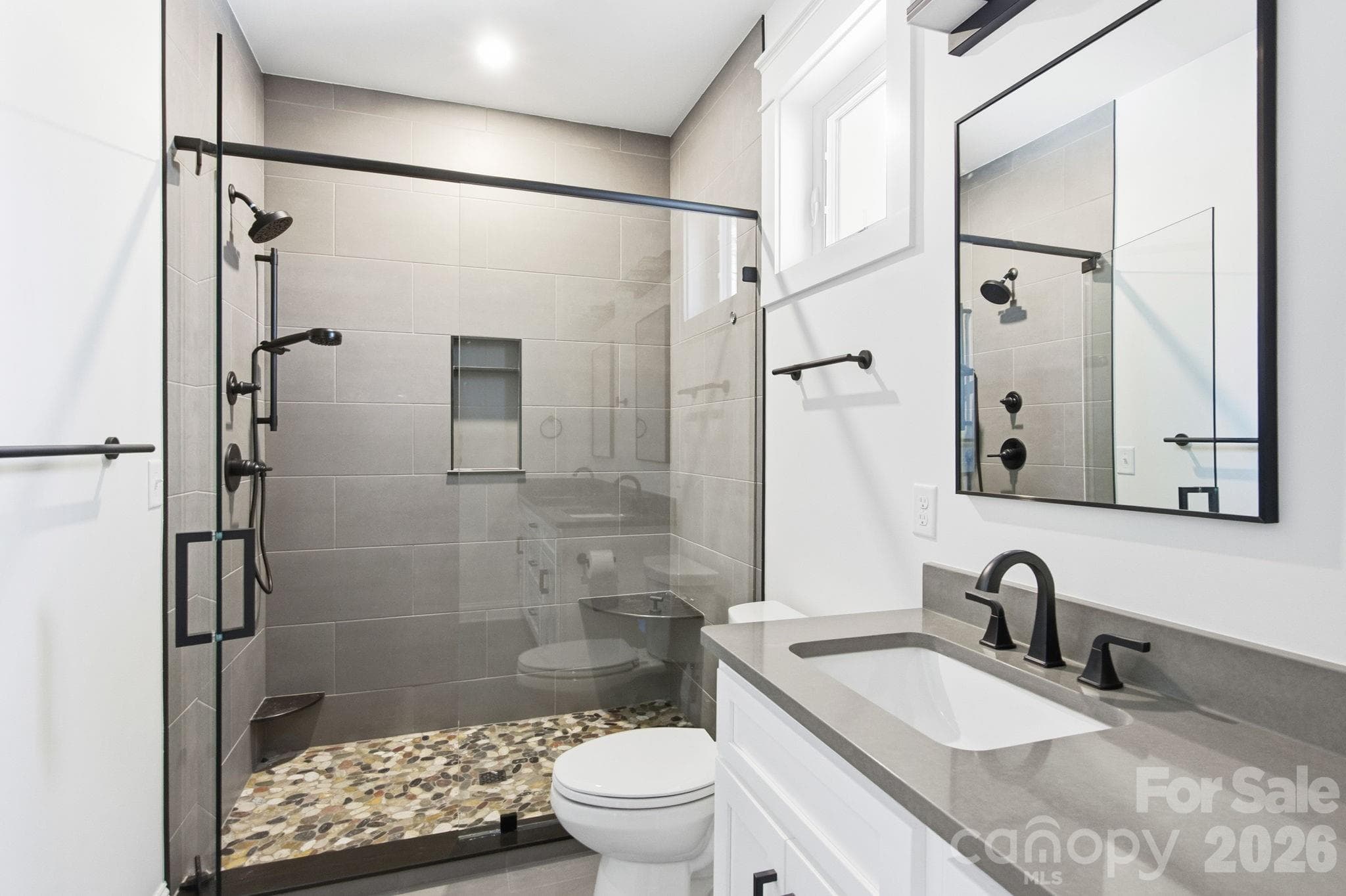 Primary Ensuite Shower - 22 Deep Woods Road, Weaverville