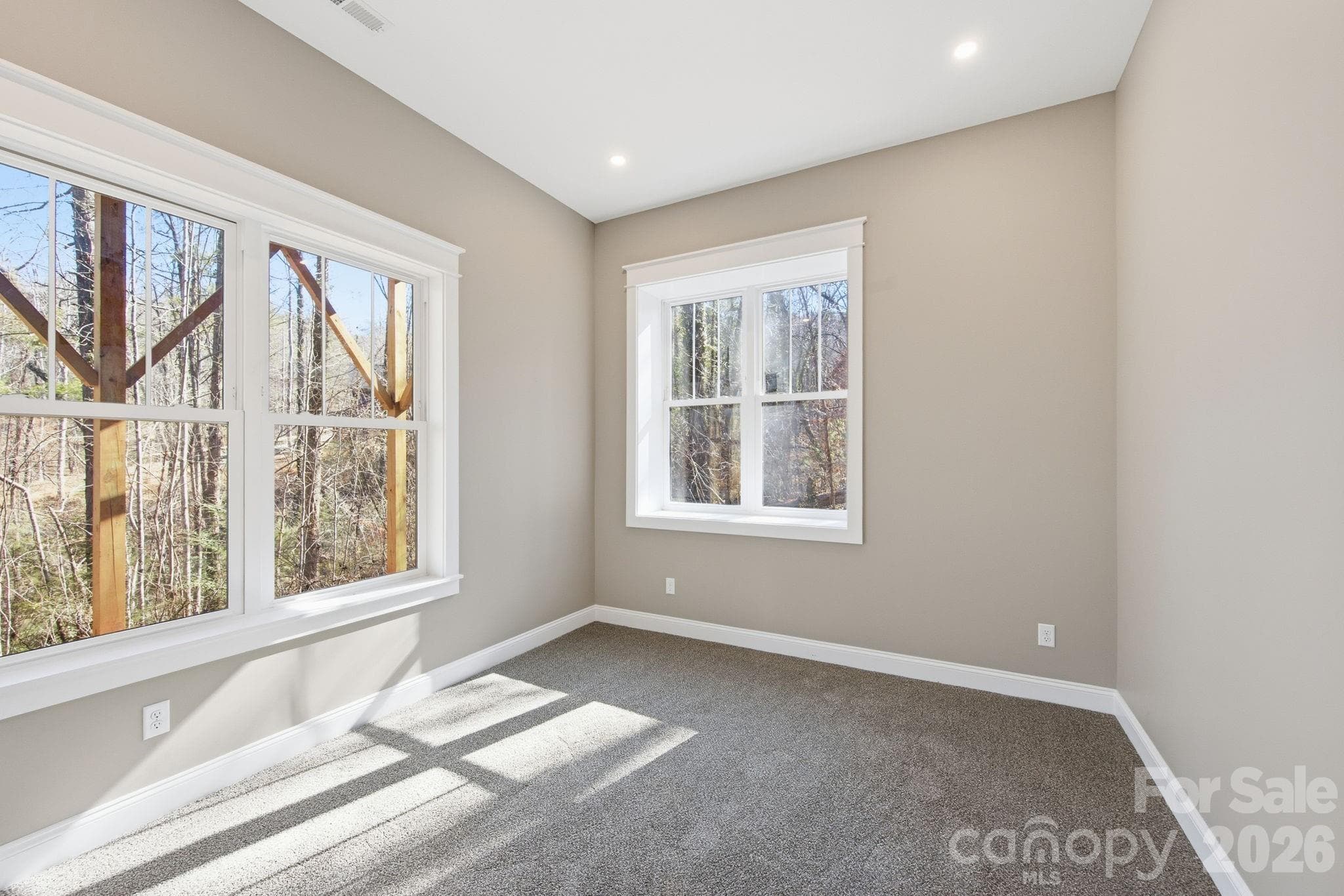 Basement Bedroom with Natural Light - 22 Deep Woods Road, Weaverville