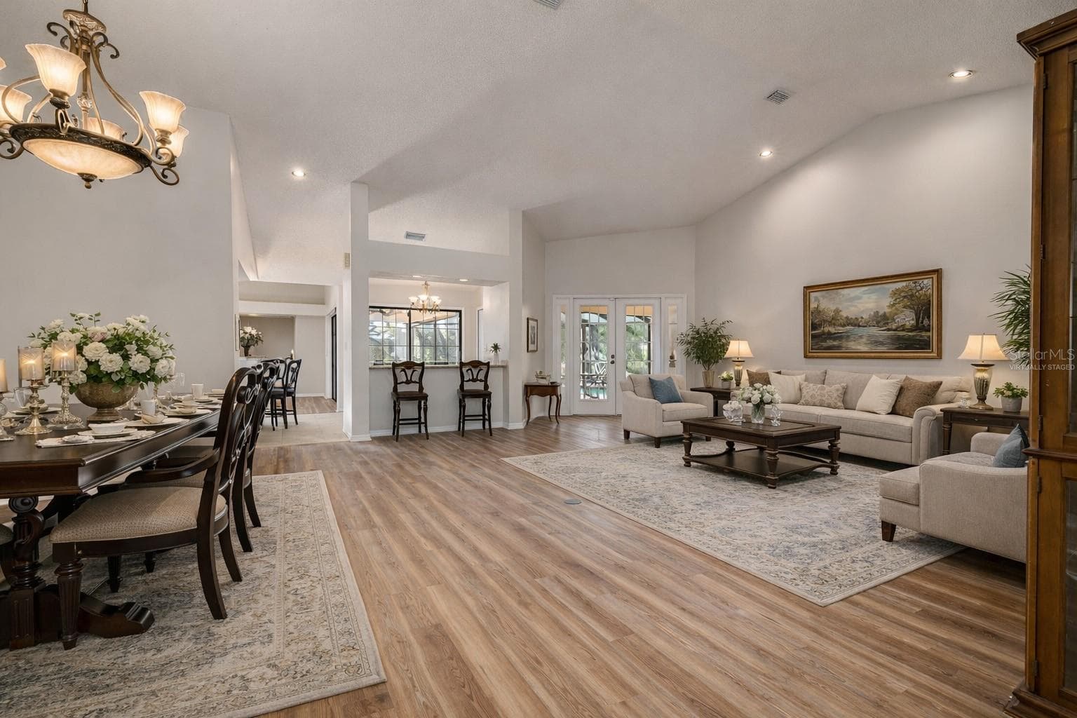 Virtually Staged Dining / Living Rooms - 470 HICKORYNUT AVE, OLDSMAR