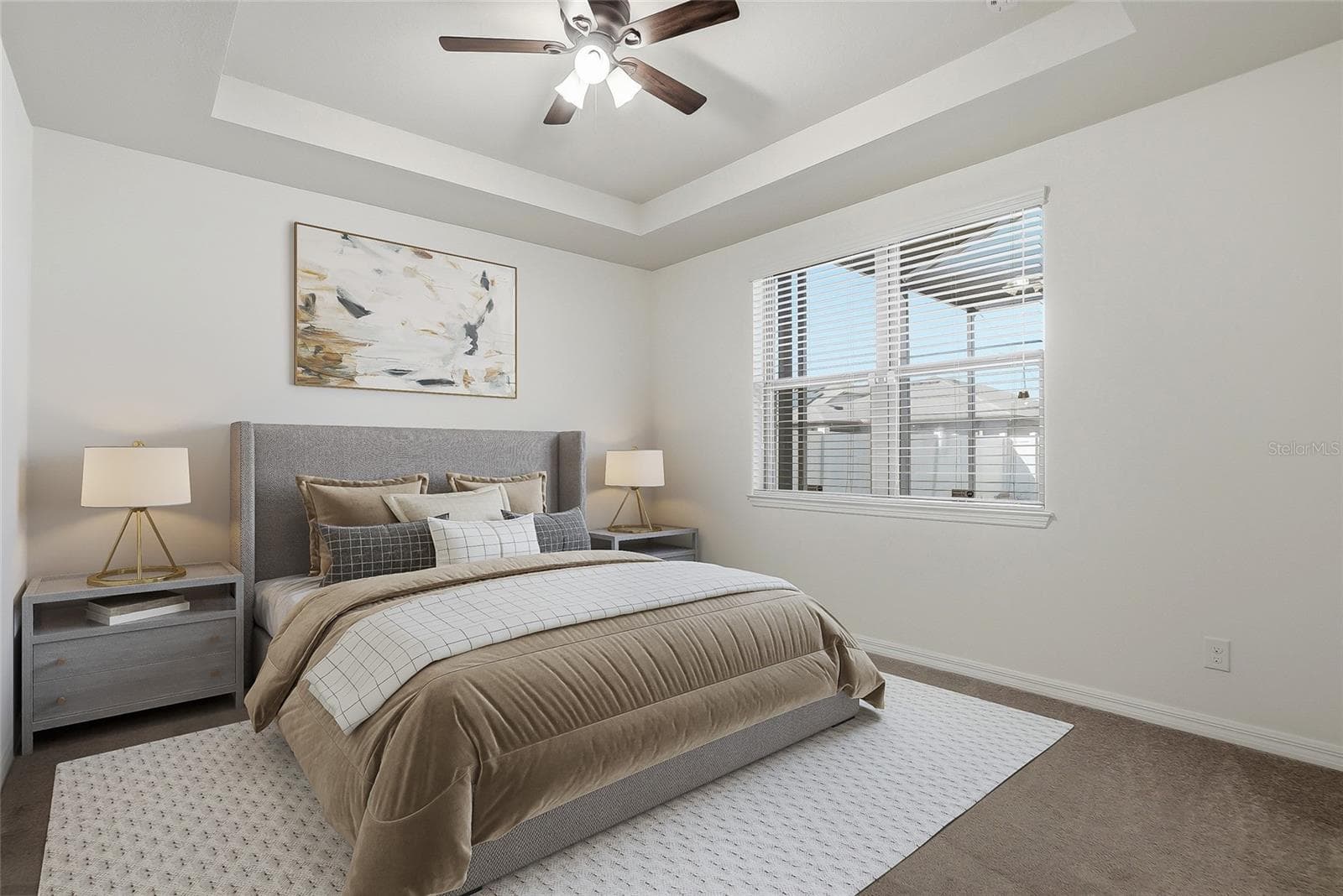 Master Bedroom / KING BED (staged) - 1724 PASSAGE KEY LN, RUSKIN