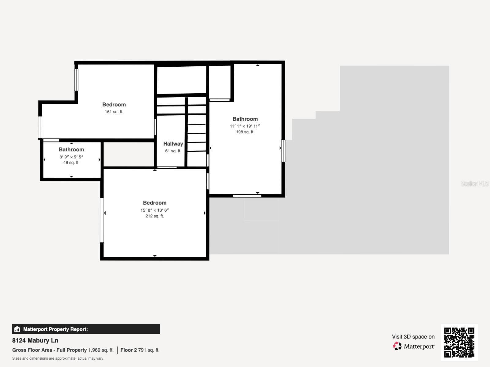 Second Floor Plan - 8124 MABURY LN, ORLANDO