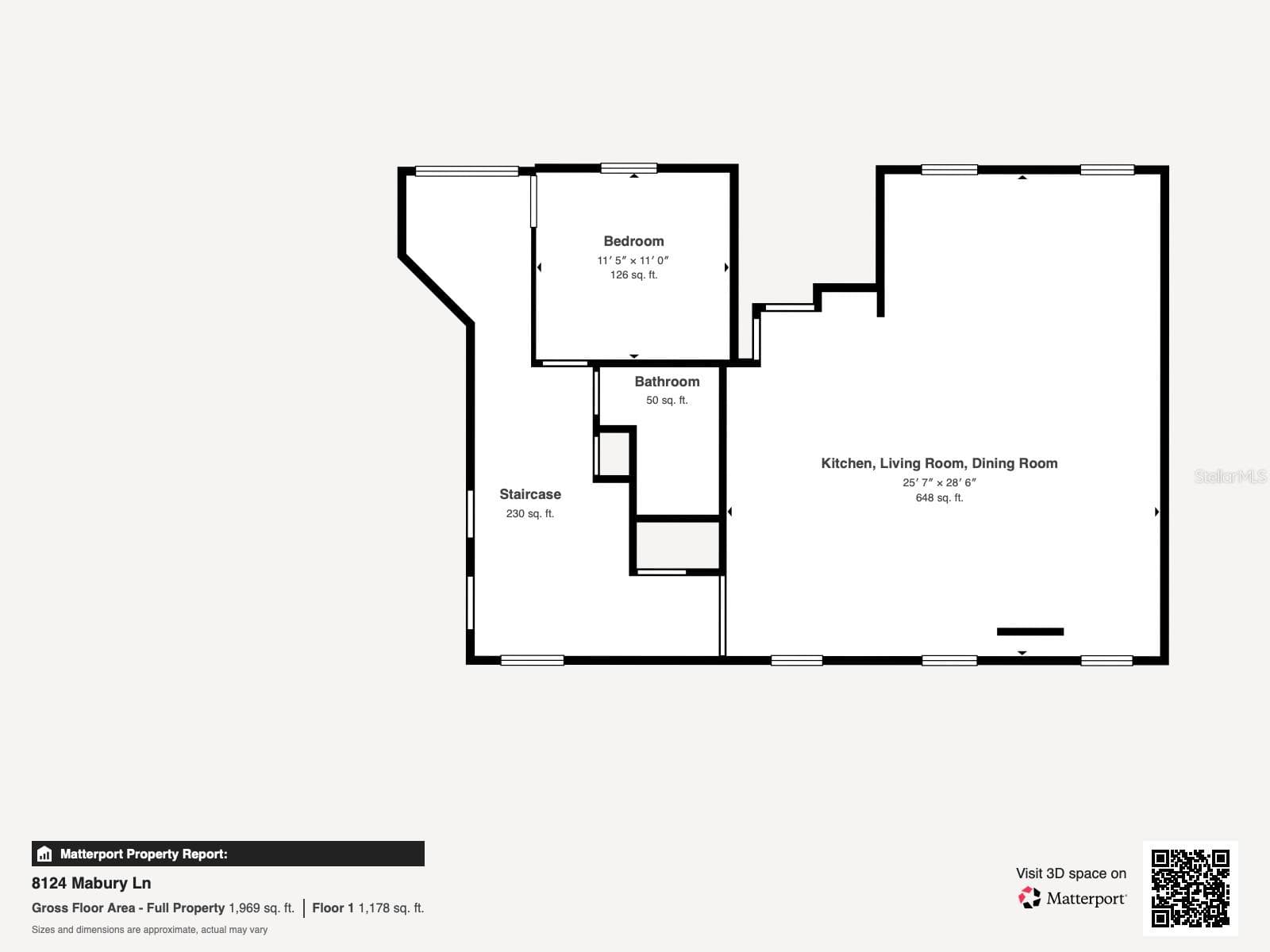first Floor Plan - 8124 MABURY LN, ORLANDO