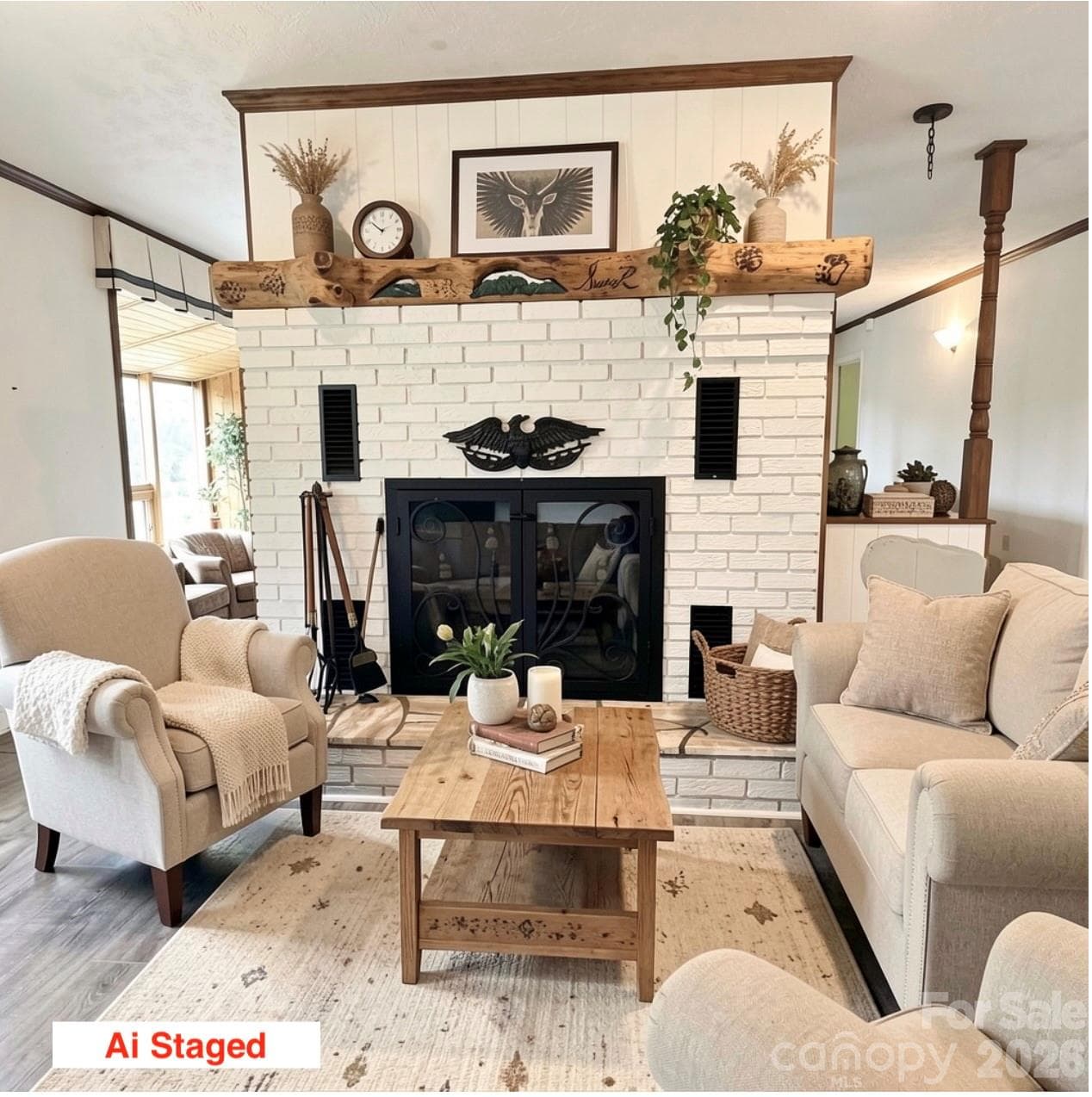 Living Room Ai Staged - Burnsville