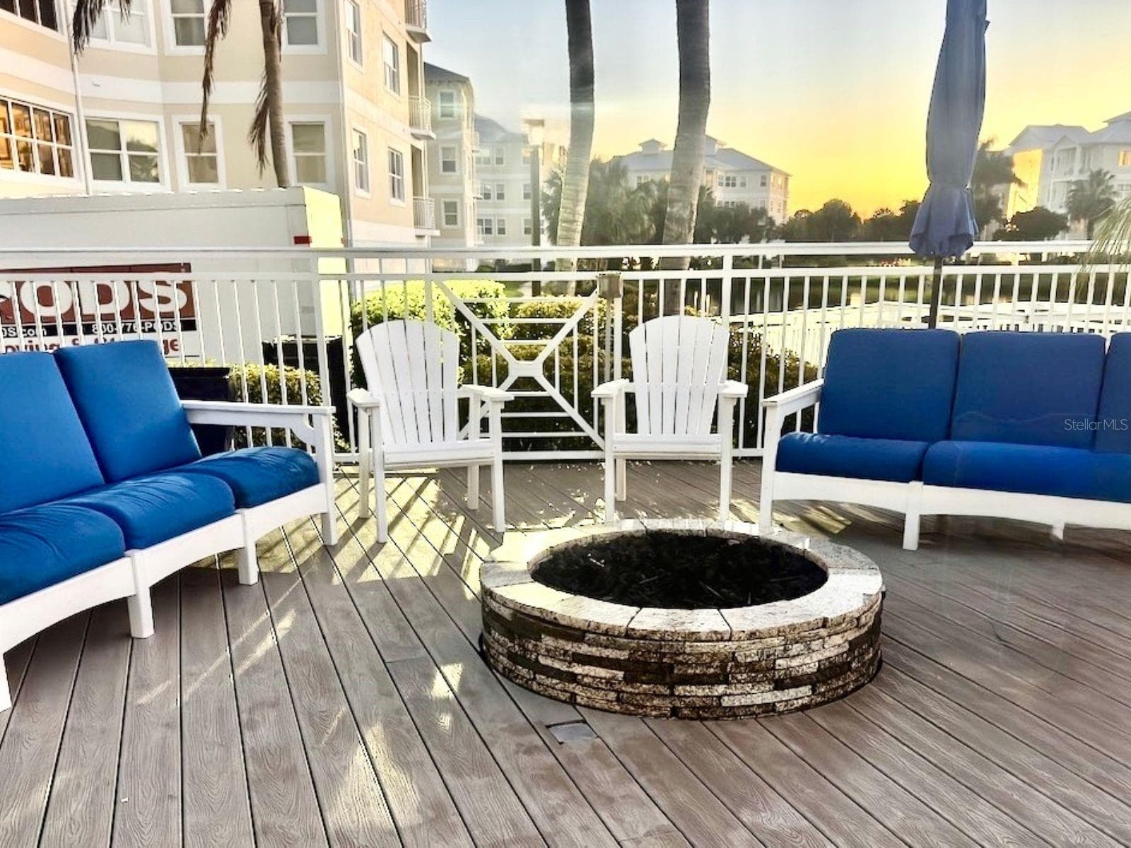 Outdoor seating with fire pit - 3418 79TH STREET CIR W #101, BRADENTON