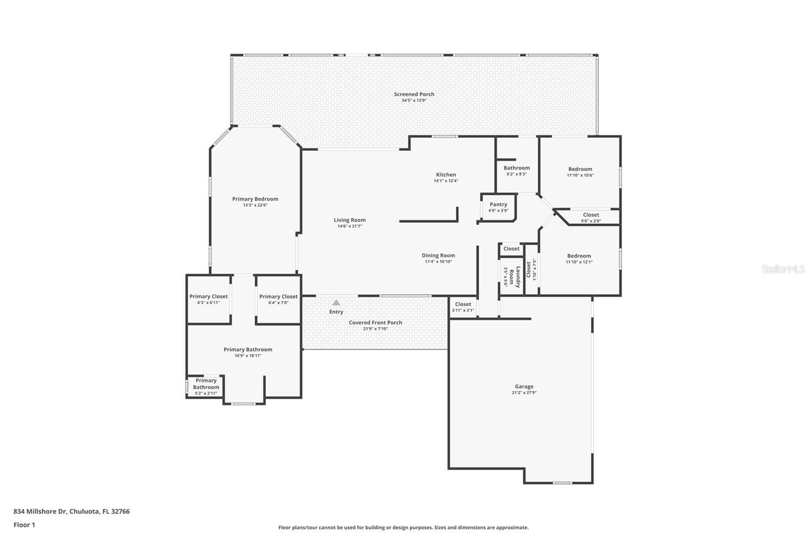 Fllorplan - 834 MILLSHORE DR, CHULUOTA