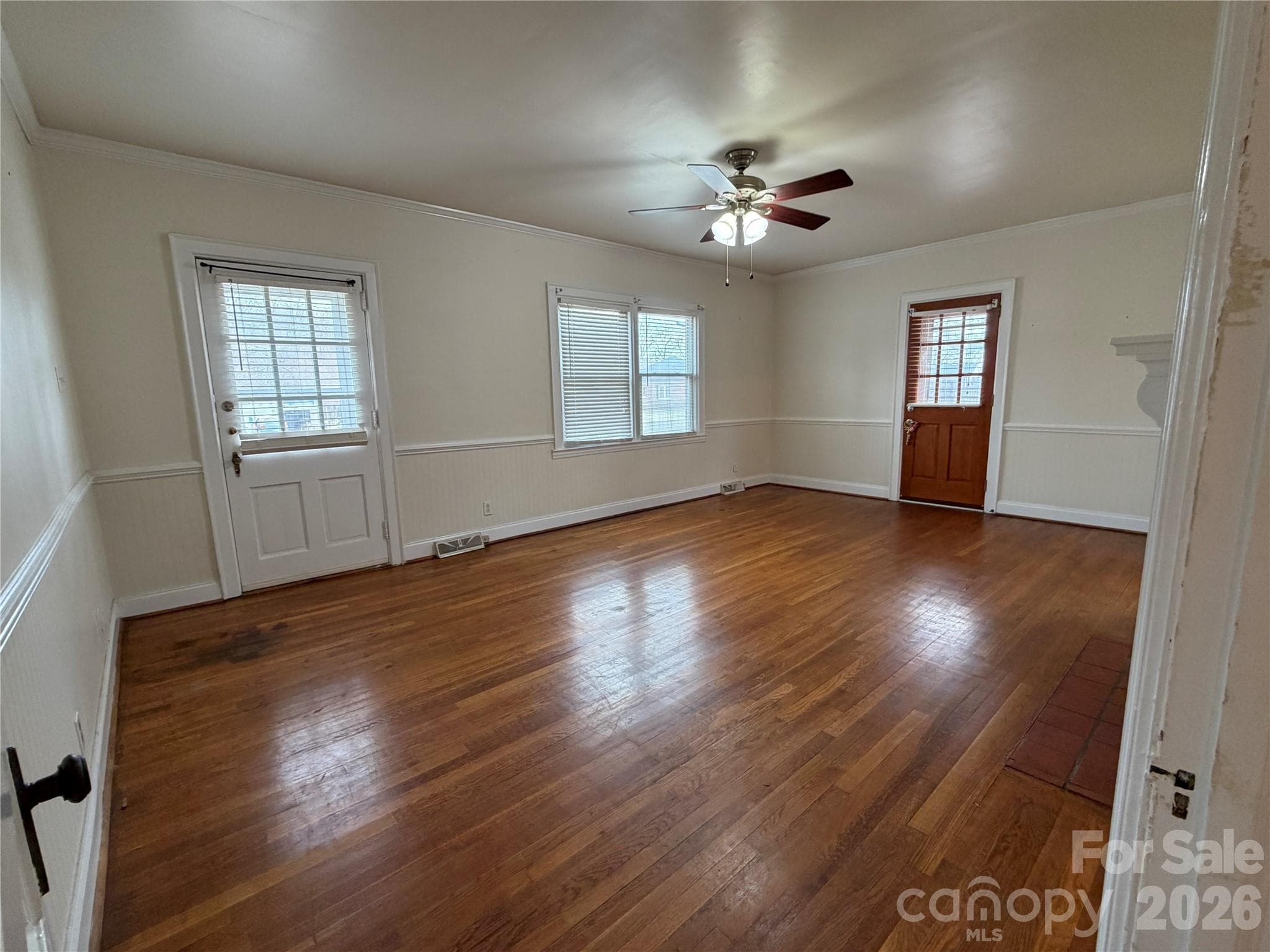 Living room with convenient access through both the front and side doors - 612 Ballard Street, Chester