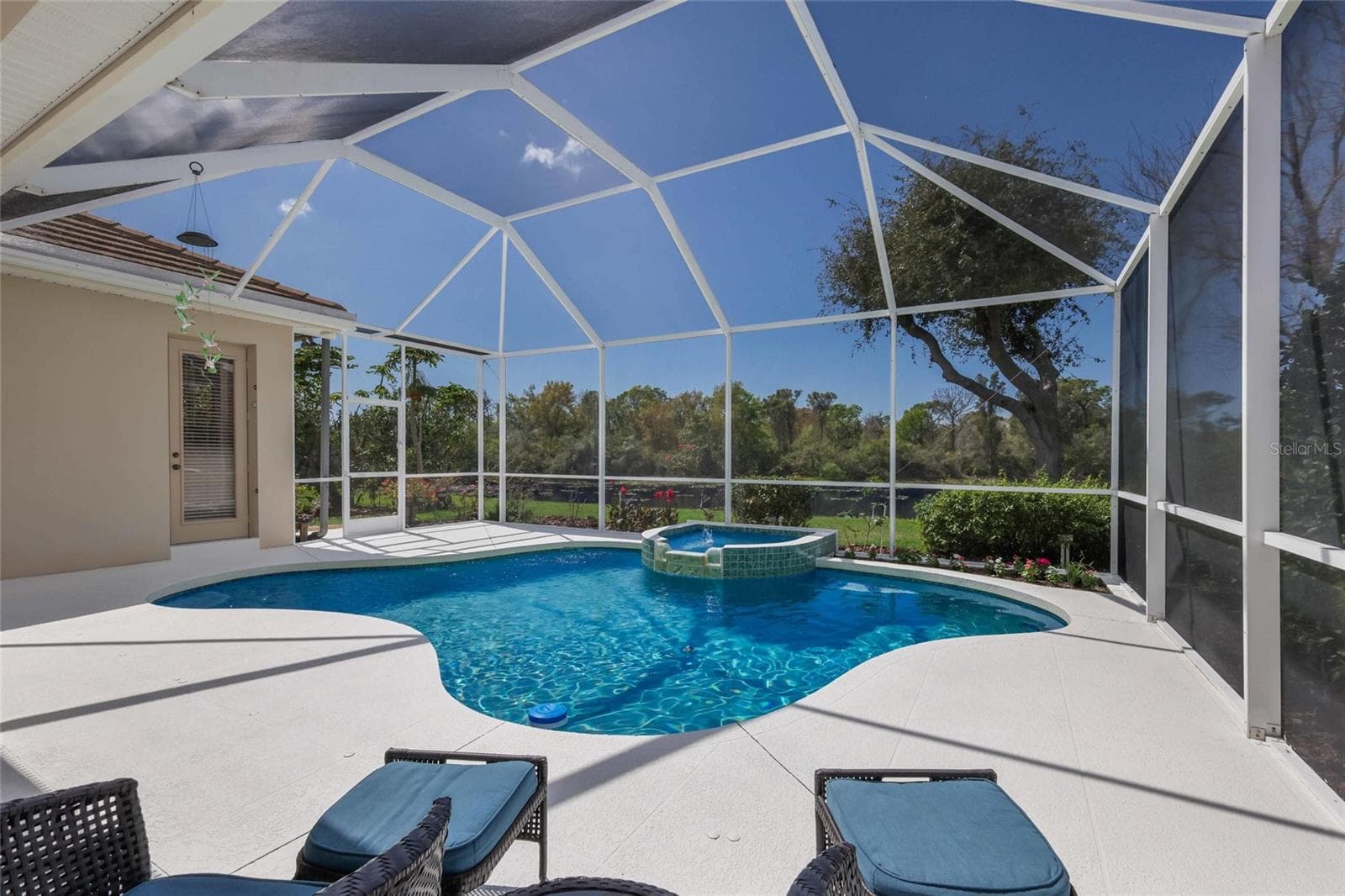 Enjoy beautiful water & preserve views from the pool! - 8428 MISTY MORNING CT, LAKEWOOD RANCH