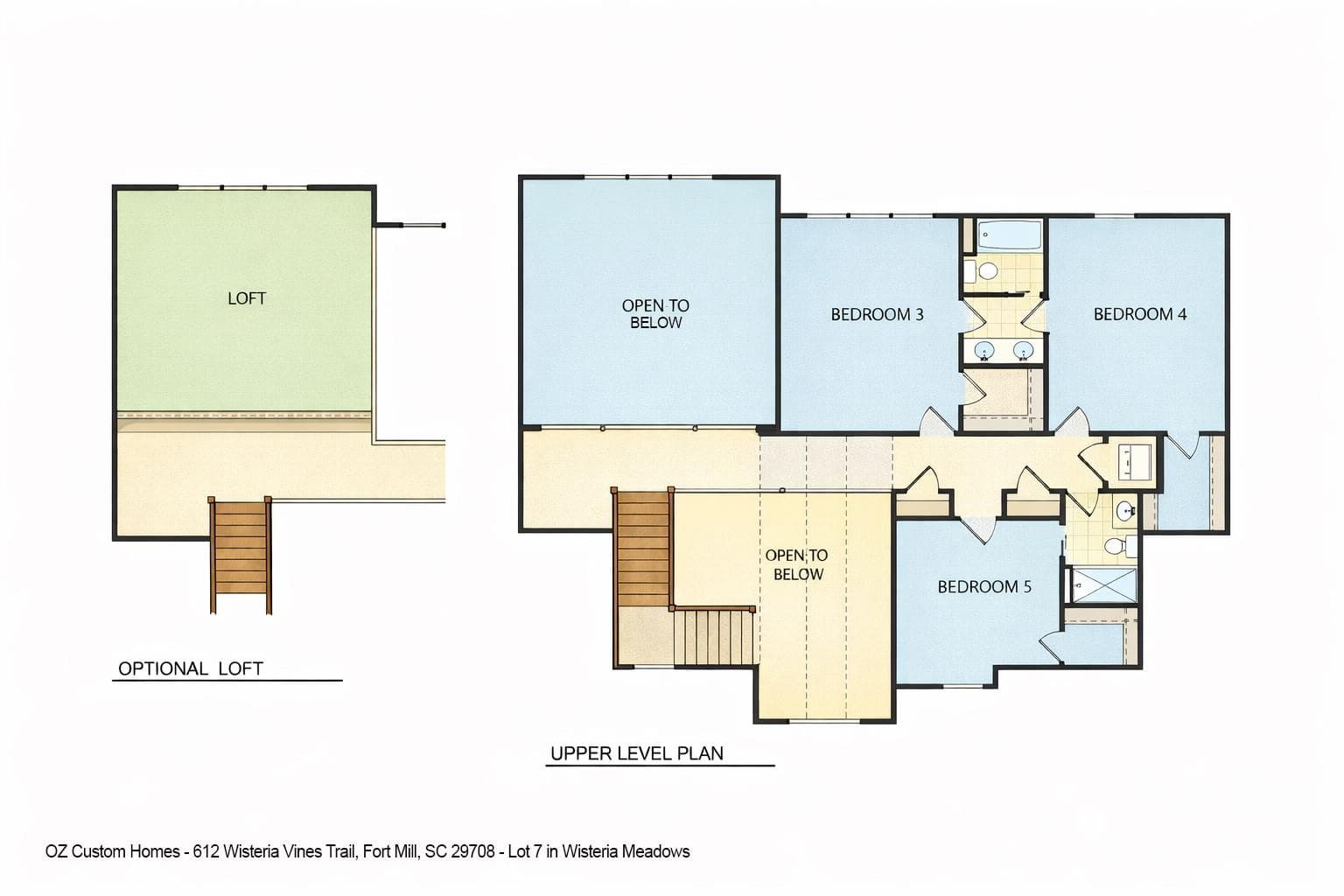 Upper Floor Plan - Fort Mill