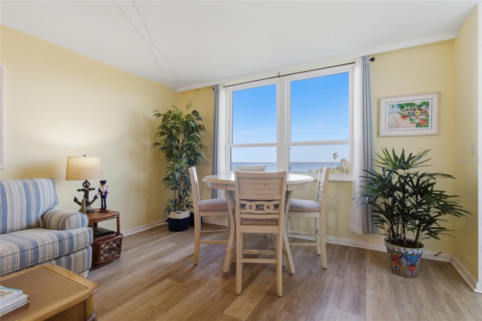 Living Room and Dining area with views of Tampa Bay open waters! - 2616 COVE CAY DR #502, CLEARWATER