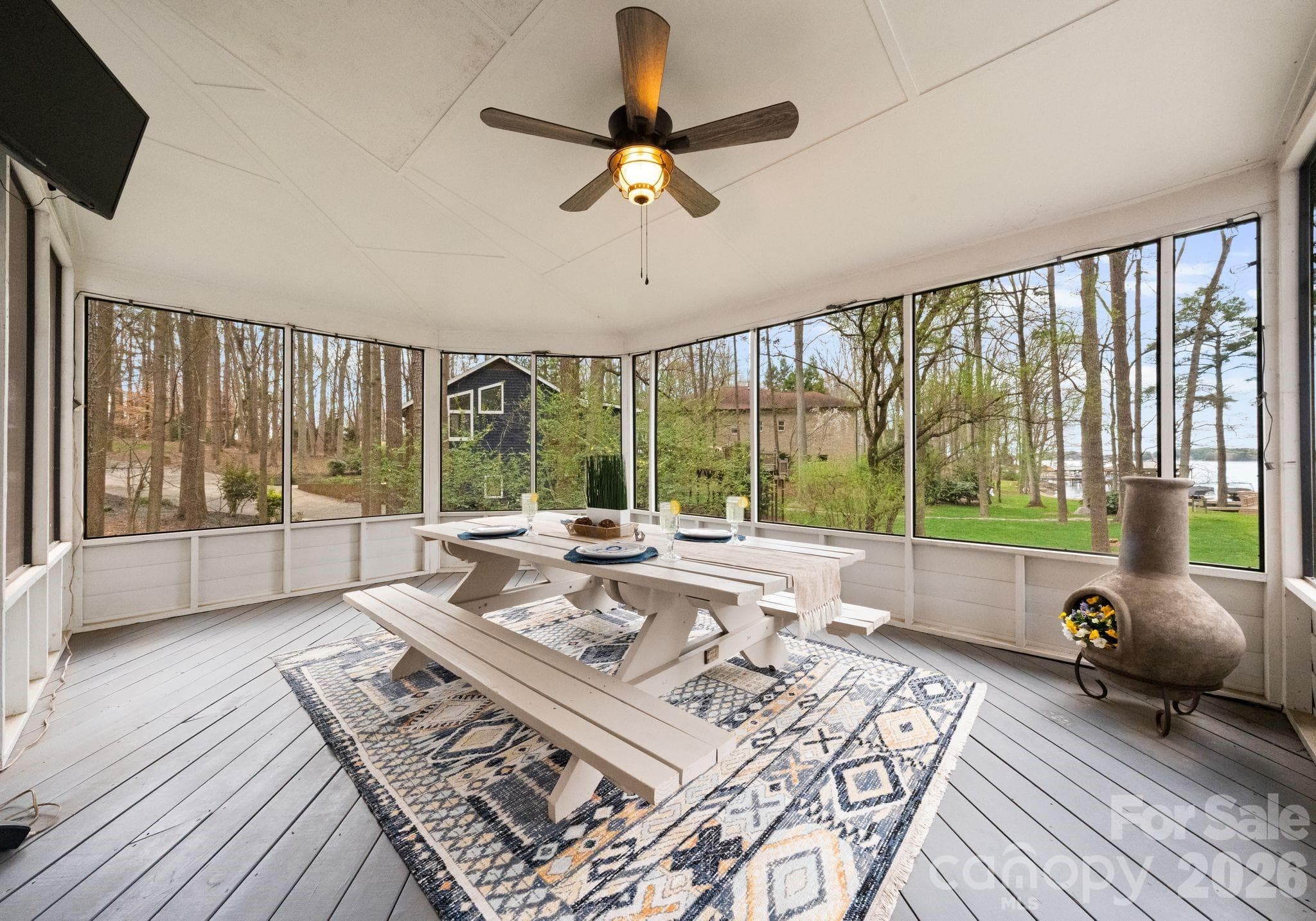 Screened Porch with Lake Views and Access to the Ipe Deck - 16208 Weatherly Way, Huntersville