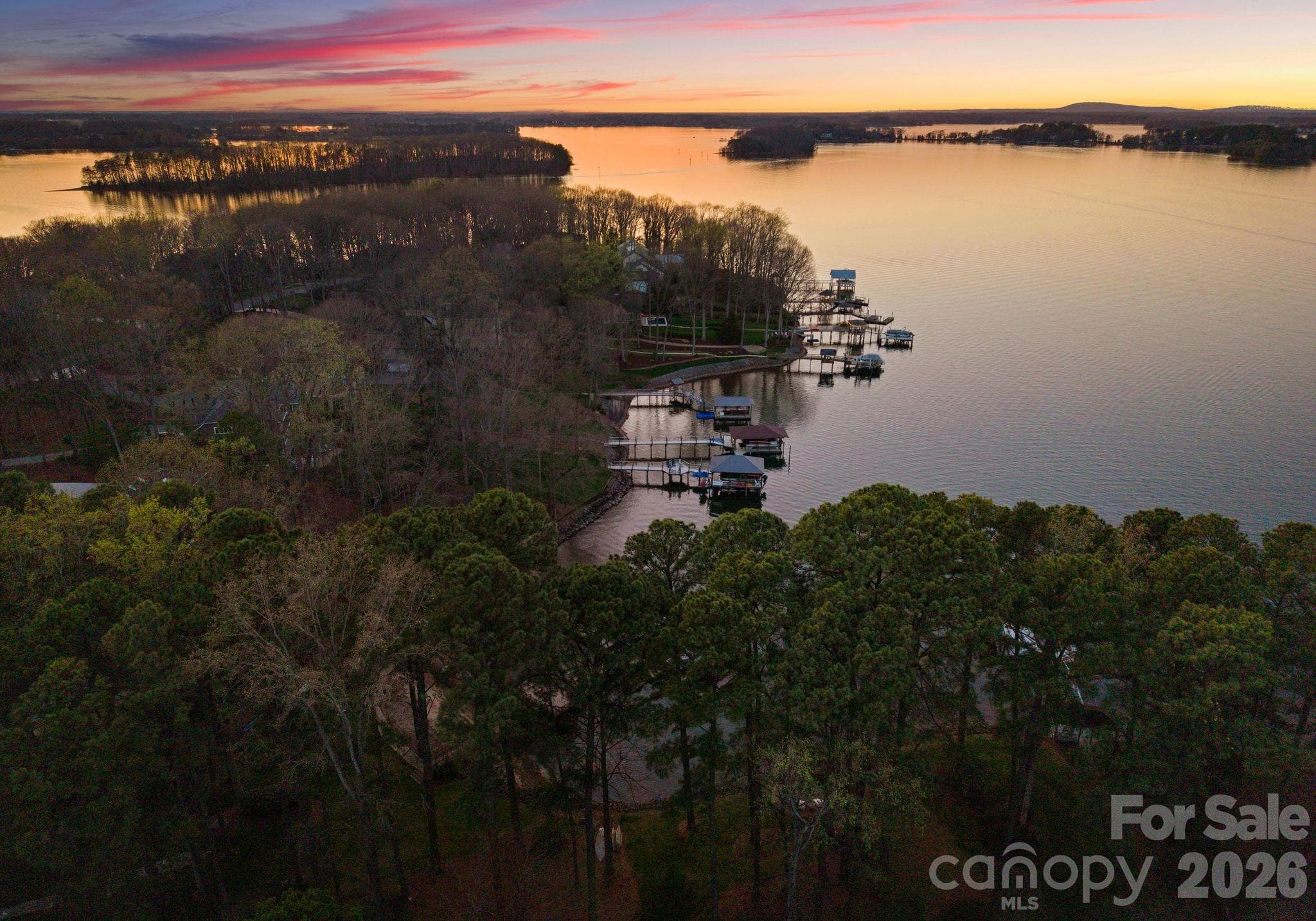 Lake Norman at Twilight - 16208 Weatherly Way, Huntersville