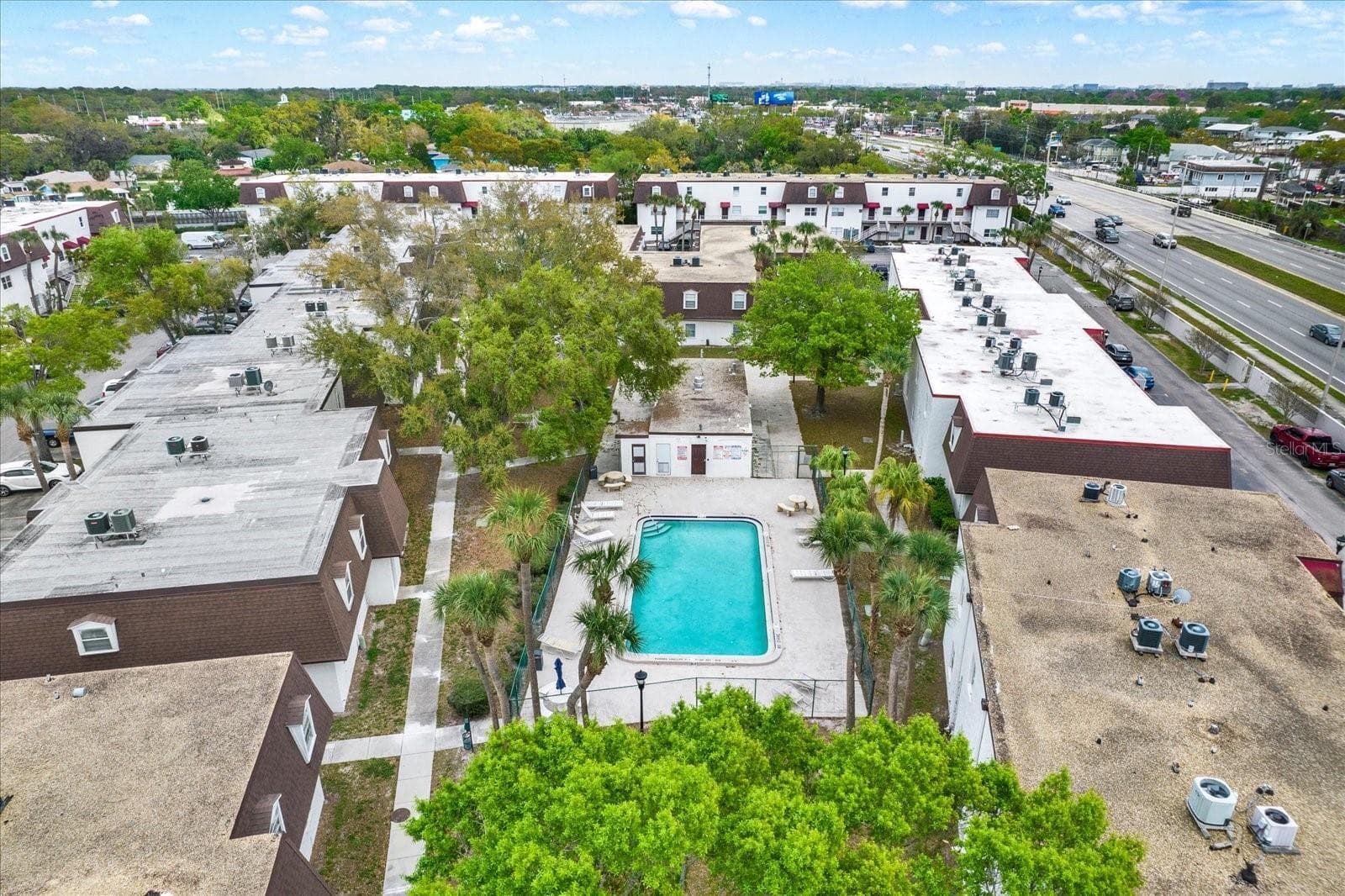Aerial view - 9130 TUDOR DR #M105, TAMPA
