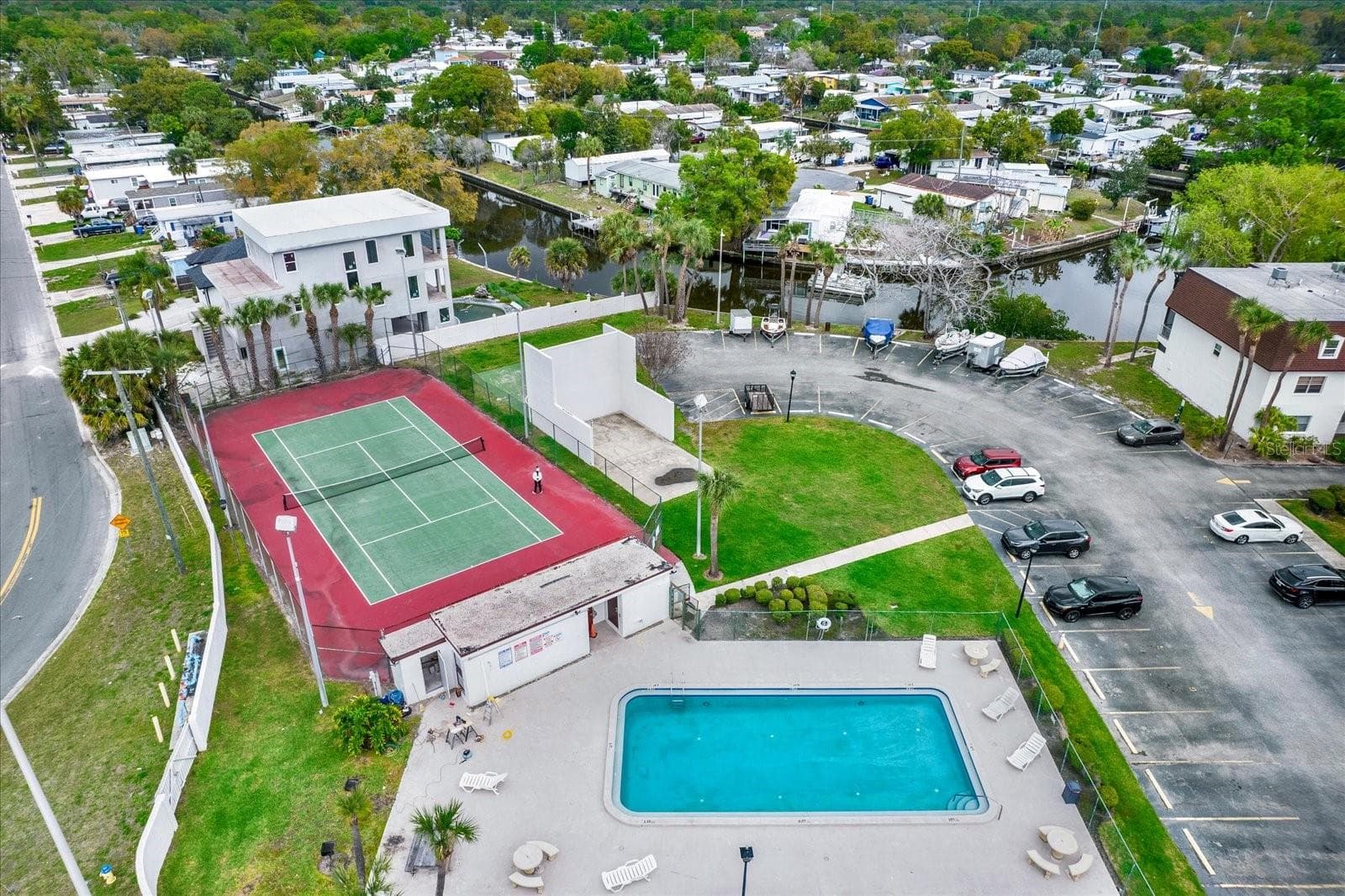 Aerial view - 9130 TUDOR DR #M105, TAMPA