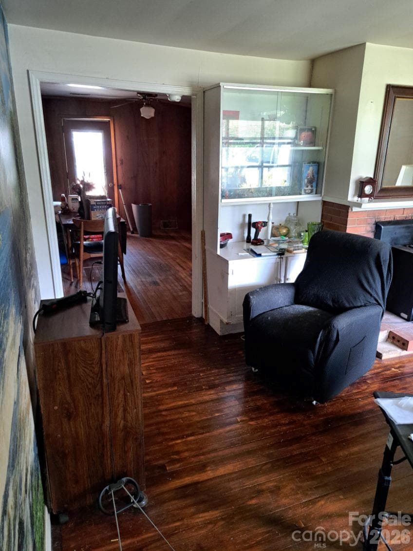 Living Room into Dining Room. - 3218 Driftwood Drive, Charlotte