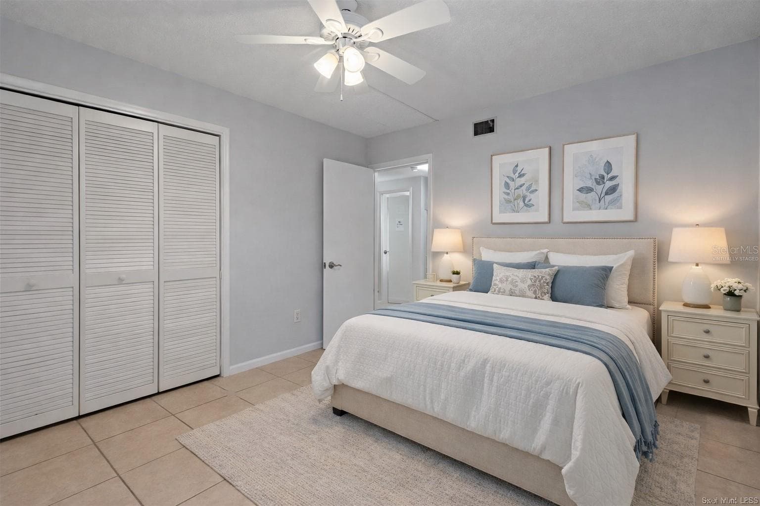 Virtually Staged Guest Bedroom (bedroom # 2) - 3 CYPRESS RUN #35A, HOMOSASSA