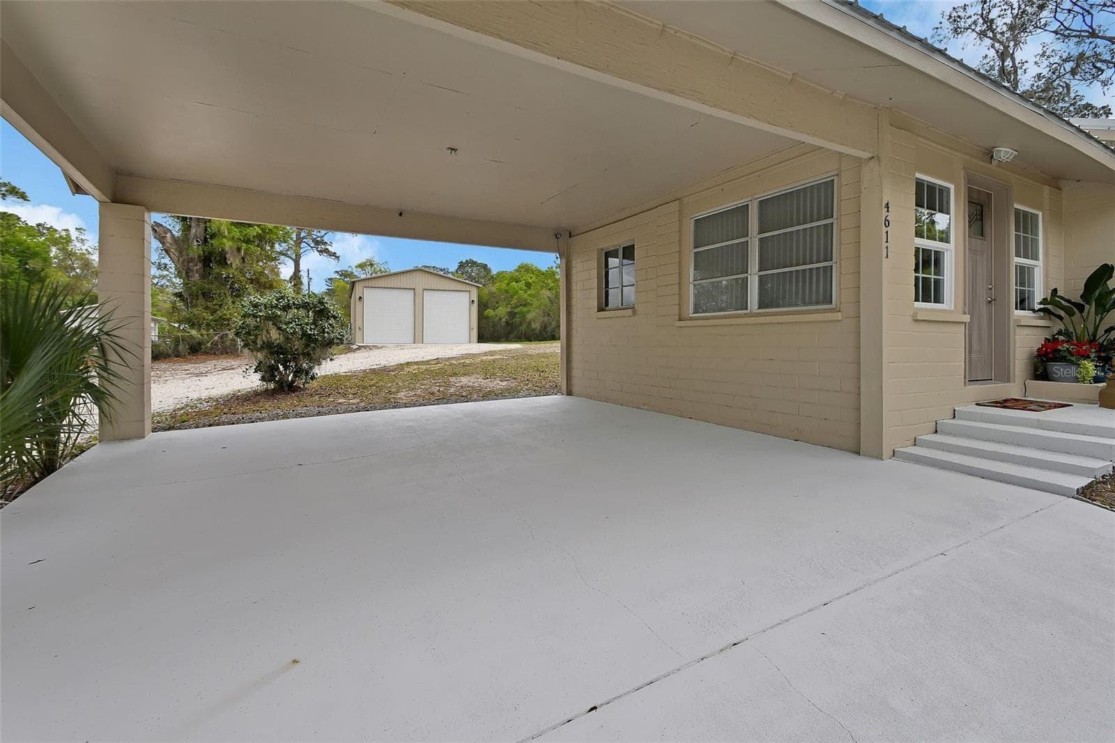 Home #1 Carport freshly painted - 4611 GRAND AVE, DE LEON SPRINGS