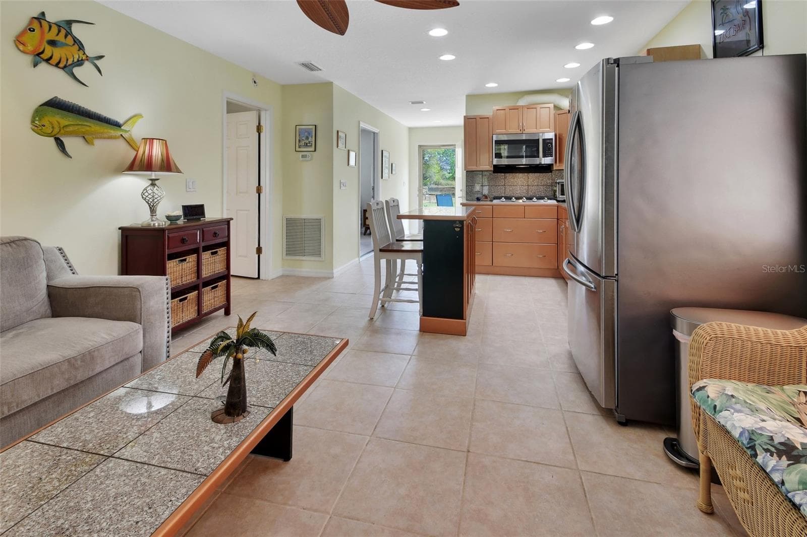 Home #2 shot of LR,Kitchen and dining area at Breakfast bar - 4611 GRAND AVE, DE LEON SPRINGS