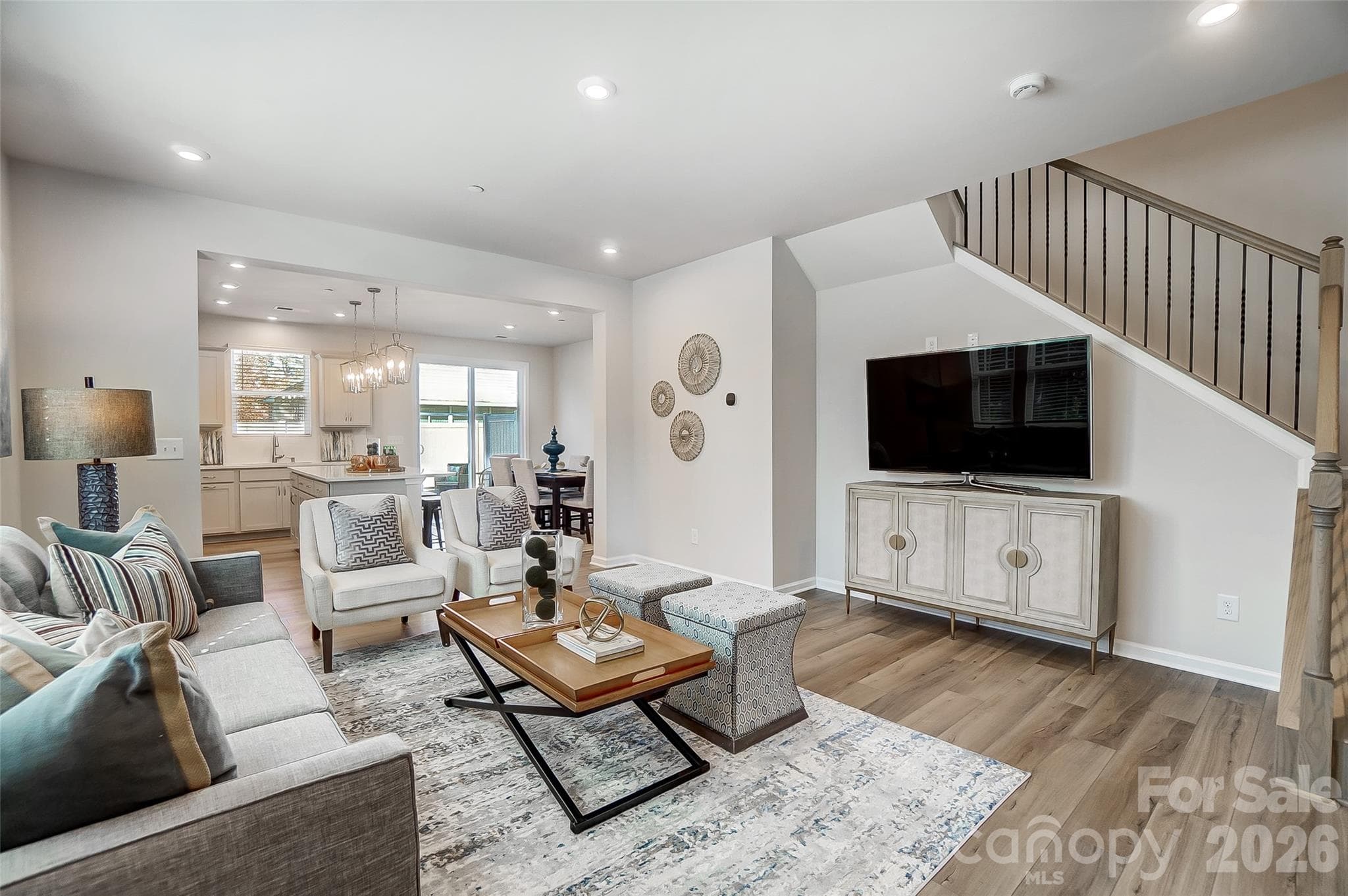 Living Room with View of Stairs-Photo Similar to Subject Property - Kannapolis