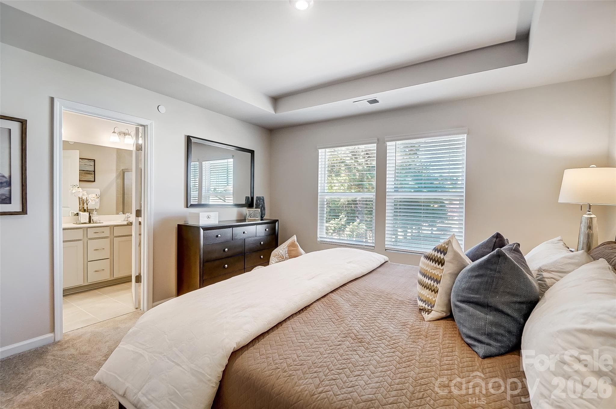Primary Suite with View to Primary Bathroom-Photo Similar to Subject Property - Kannapolis