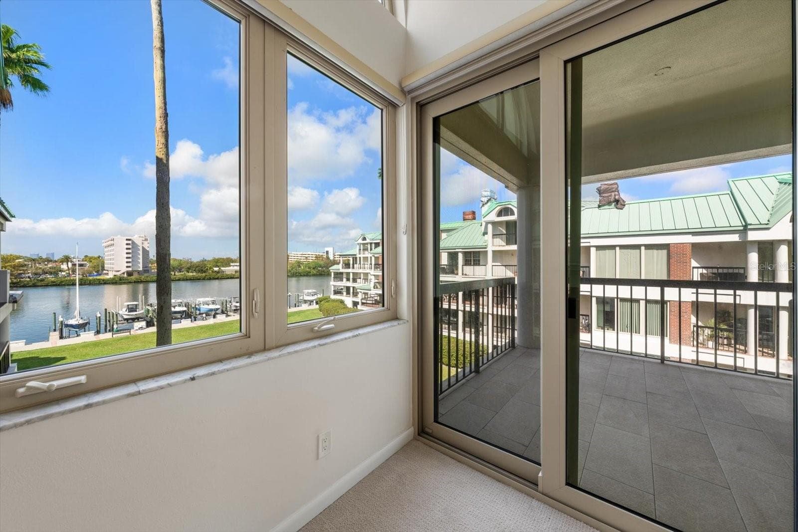 Beautiful water view from living room, facing Seddon Channel with gorgeous sunset views - 947 SEDDON COVE WAY #947, TAMPA
