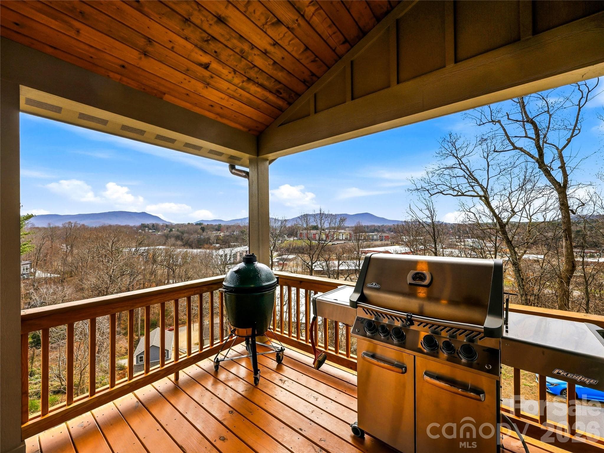 upper covered deck overlook Biltmore Village - Asheville