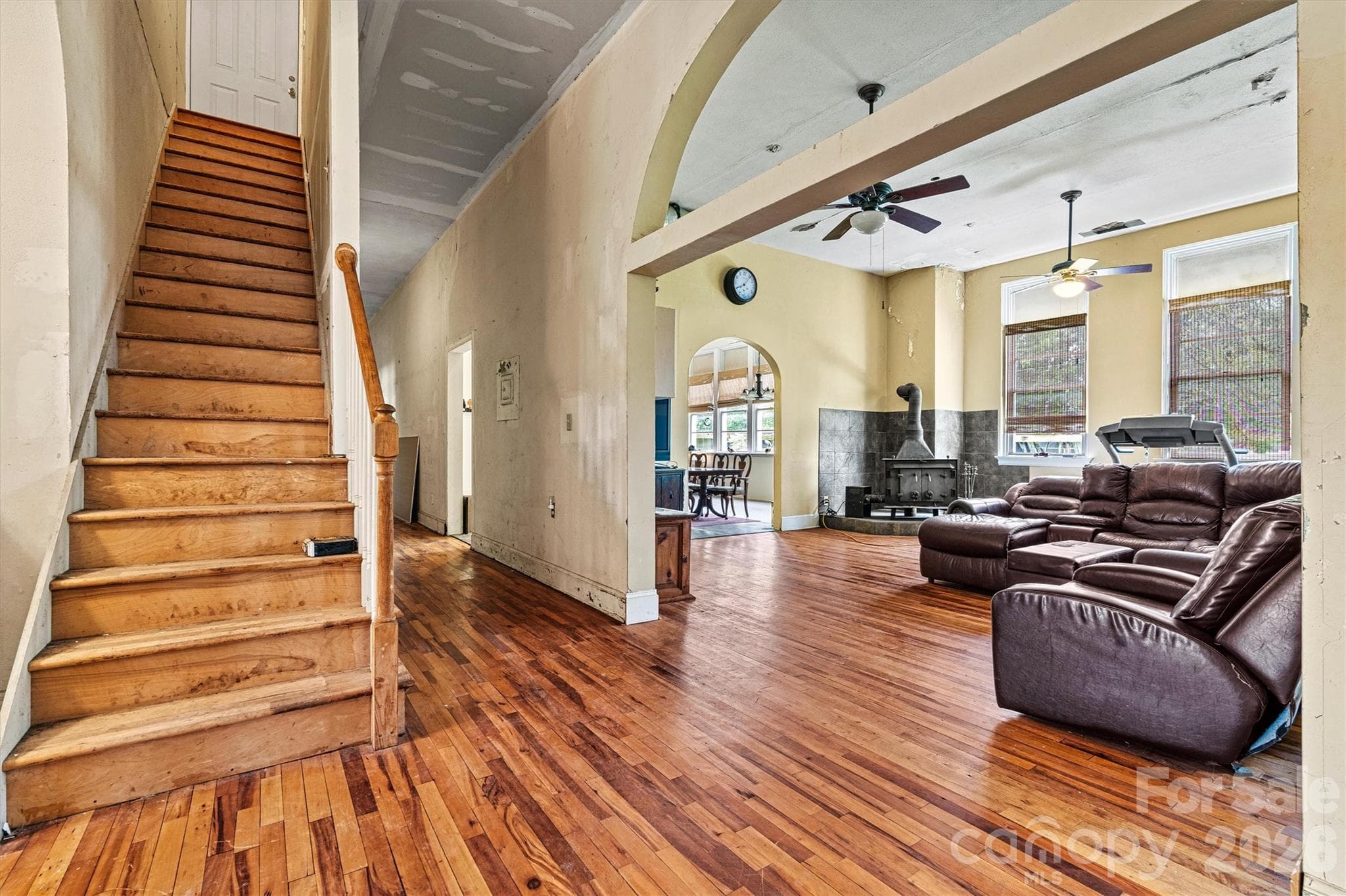 Stairs to walk in attic/access to duct work - 1318 Ostwalt Amity Road, Cleveland