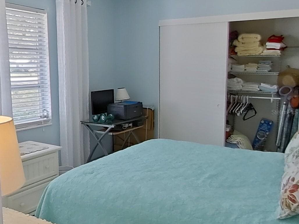 Tiled guest bedroom with nice closet space. - 1845 VERA PL #29, SARASOTA
