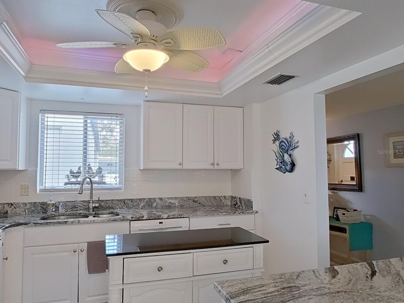 Great work space includes the center island that is movable for convenience! - 1845 VERA PL #29, SARASOTA