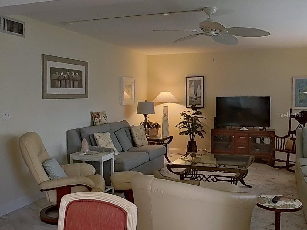 Spacious living room for hosting parties. - 1845 VERA PL #29, SARASOTA