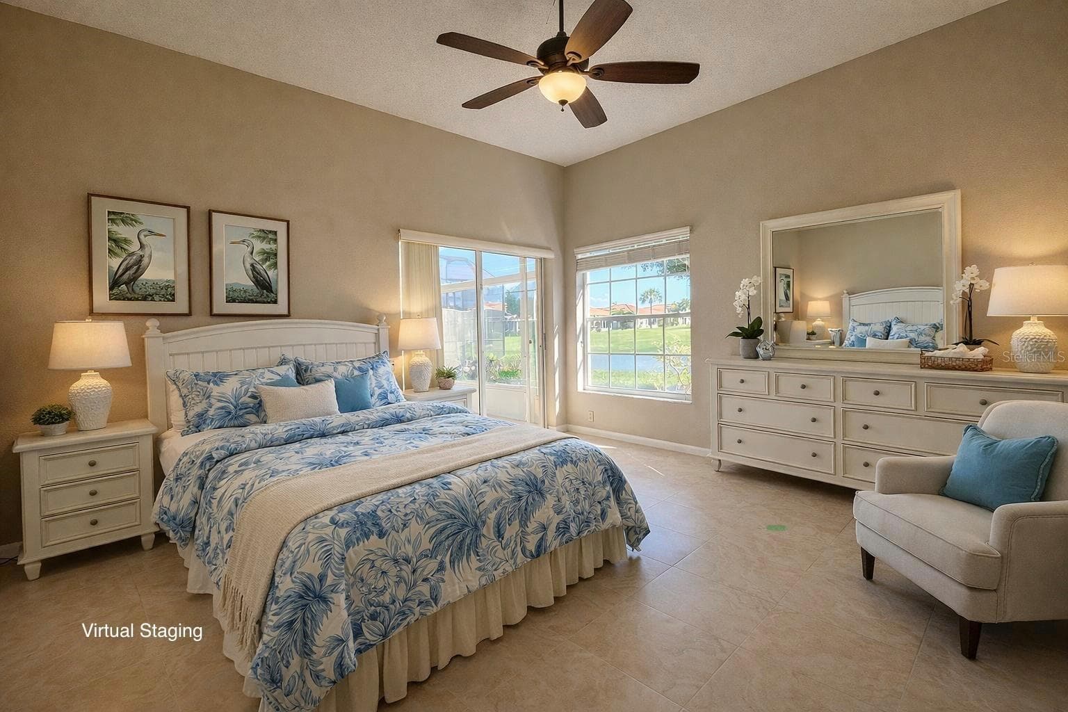 Primary BR (Virtual Staging) - 4310 MURFIELD DR E, BRADENTON