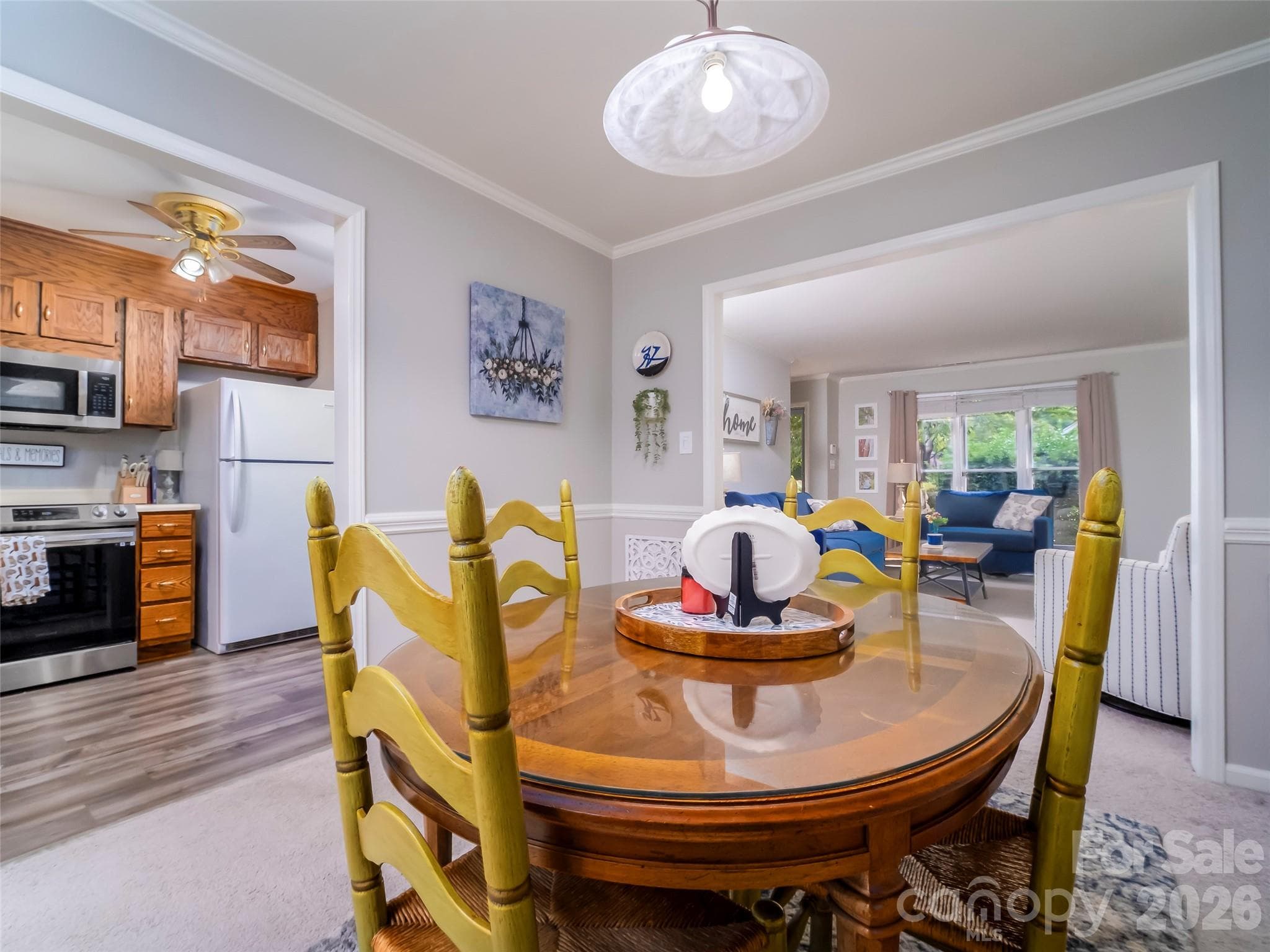 Dining Area open to both Living and Kitchen - 2039 Union Road, Gastonia