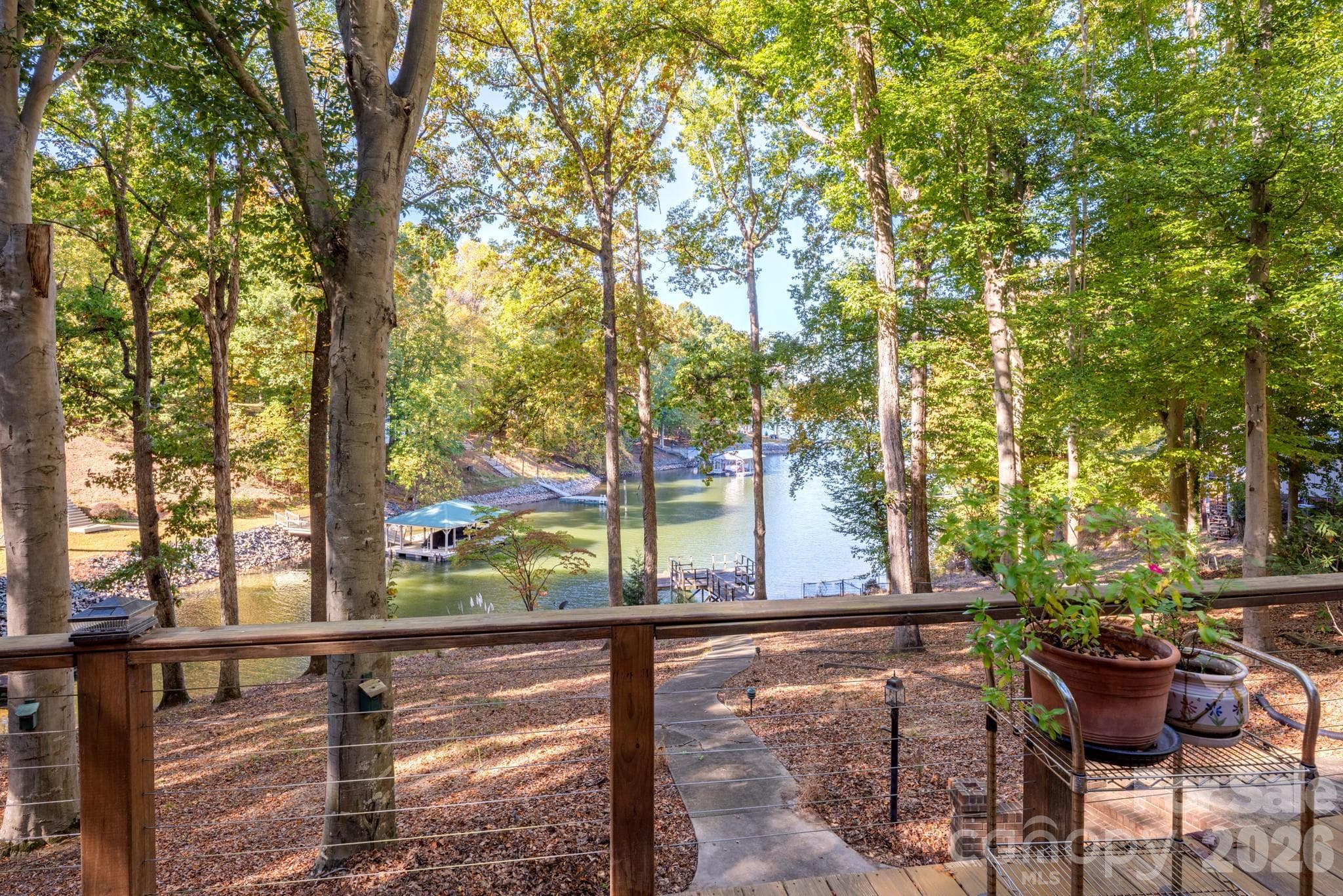 Deck view from existing home - Mooresville