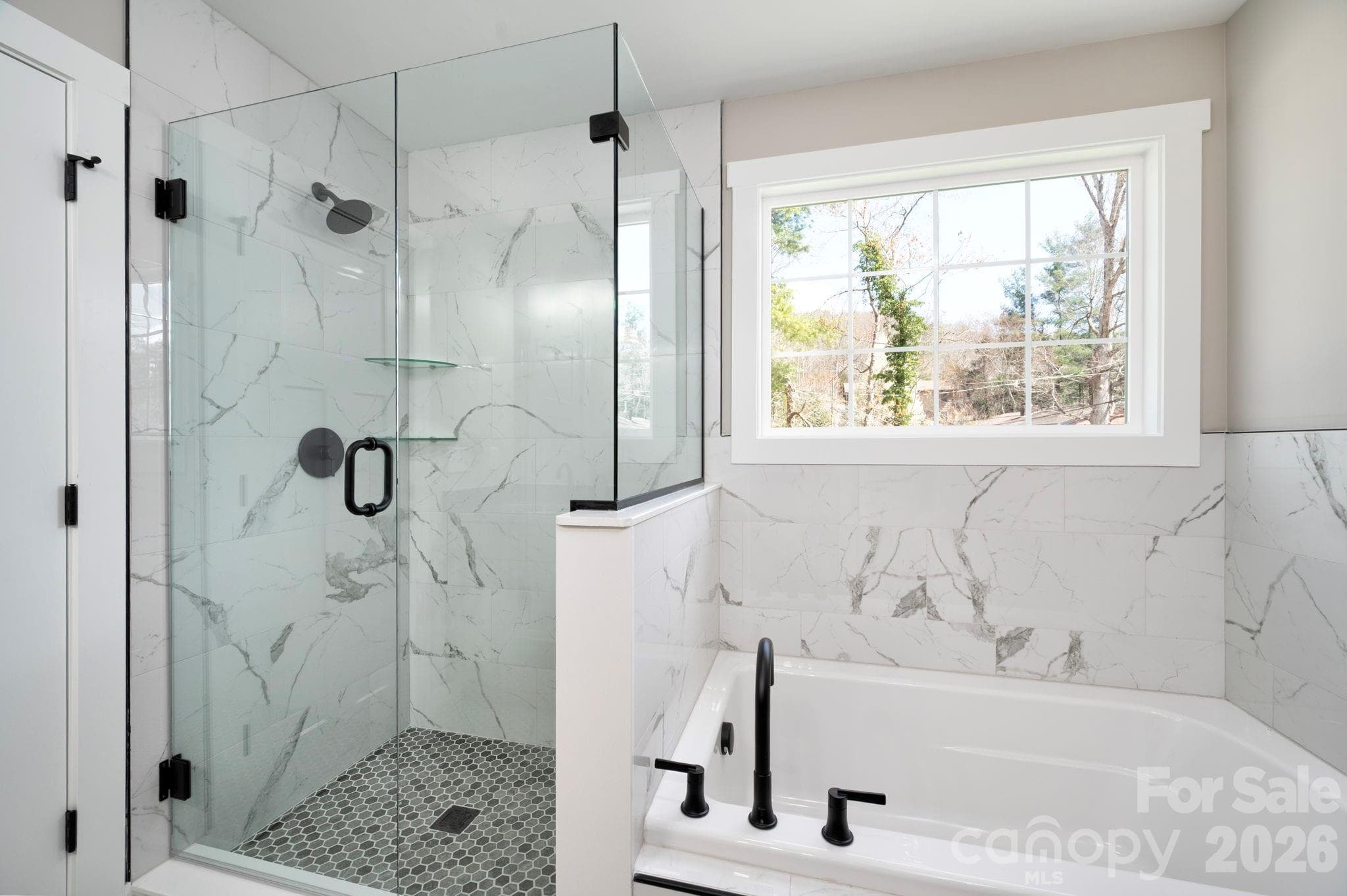 Tile Surround Shower and Soaking Tub - 9 Myrtle Lee Cove, Arden
